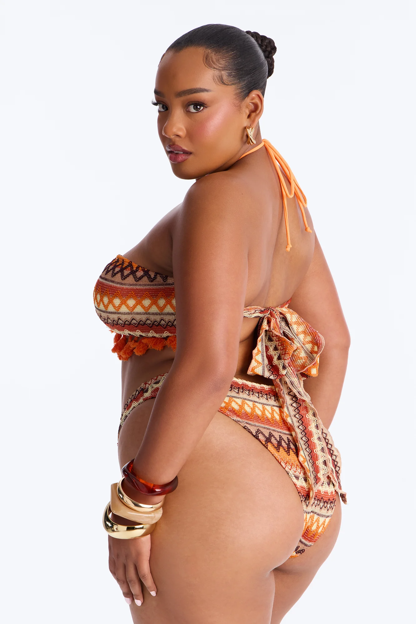 Promised Forever Bikini And Sarong - Orange/combo - Image 10