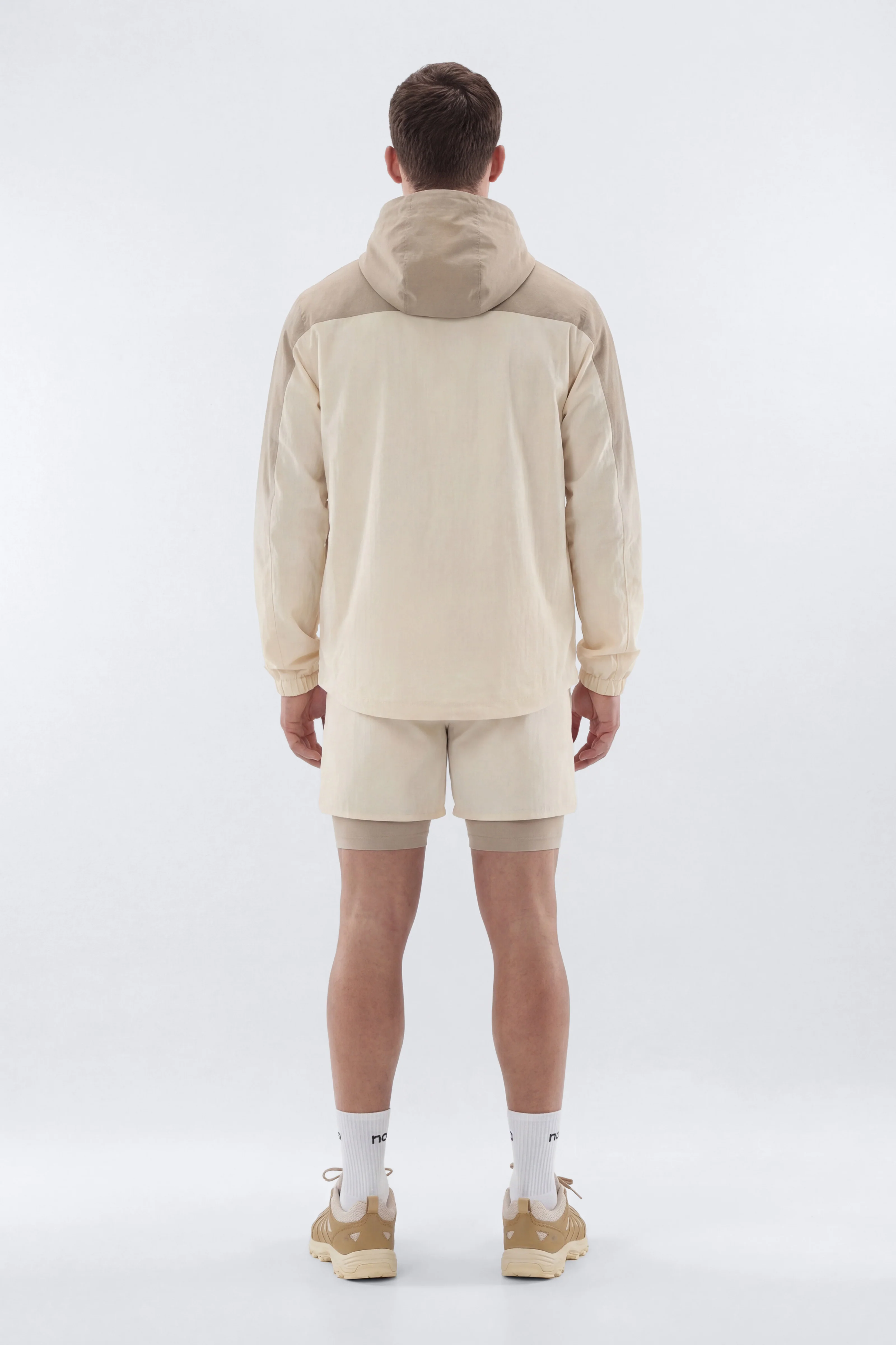 ProRipStop 7″ Built In Compression Shorts - Cream/combo - Image 2