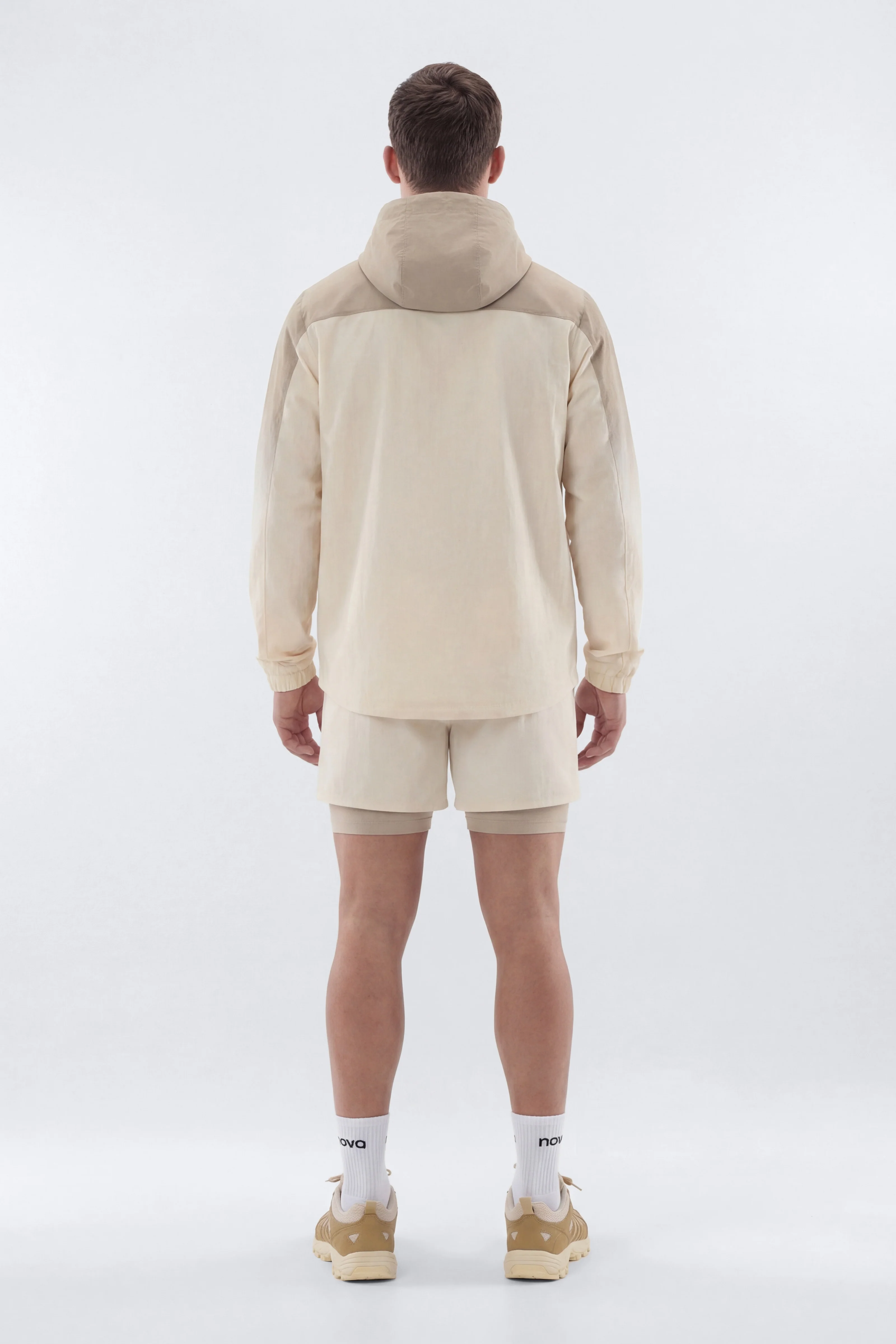 ProRipStop Half Zip Ombre Hooded Jacket - Cream/combo - Image 3