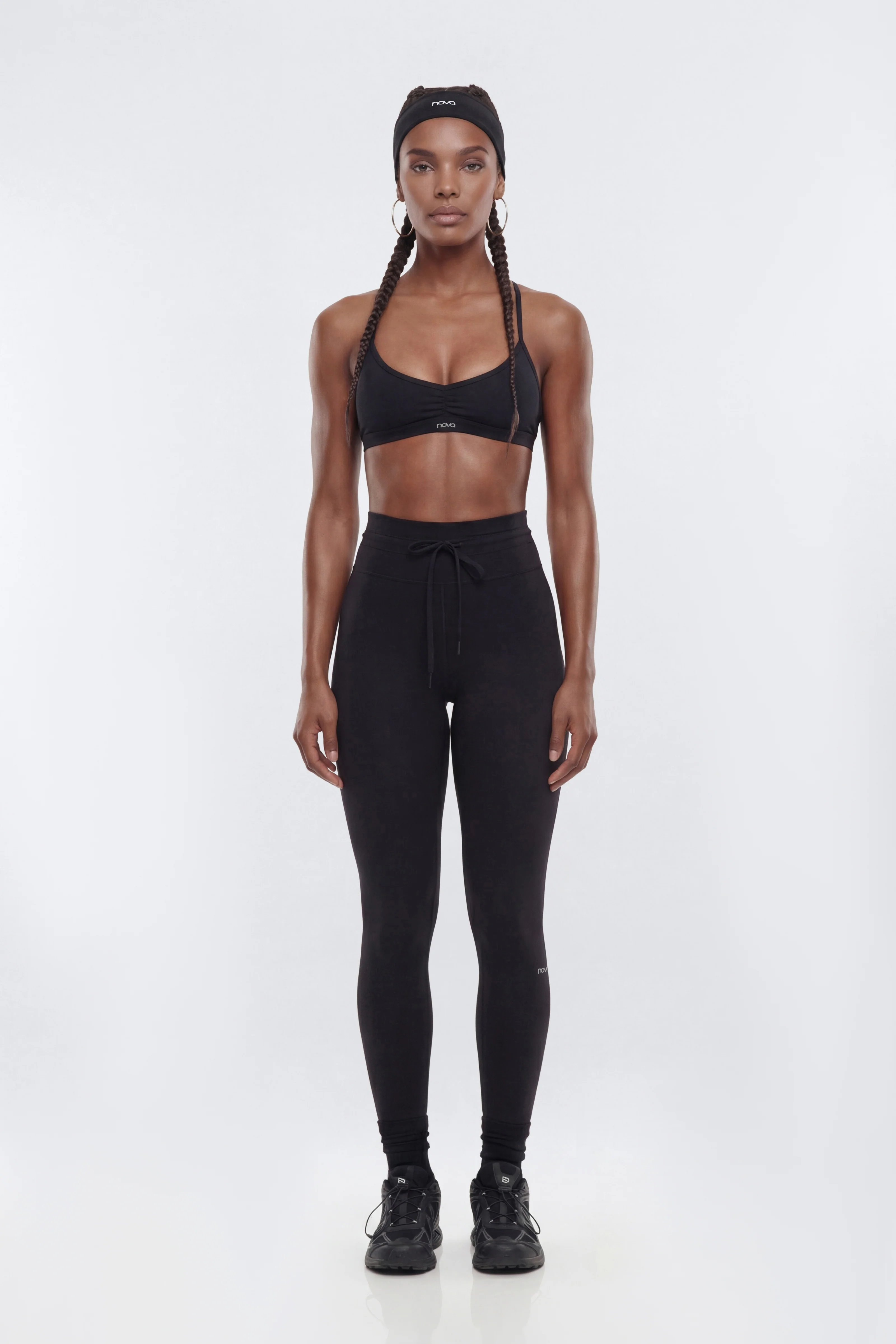ProStretch™ 27″ High Rise Drawstring Legging - Black