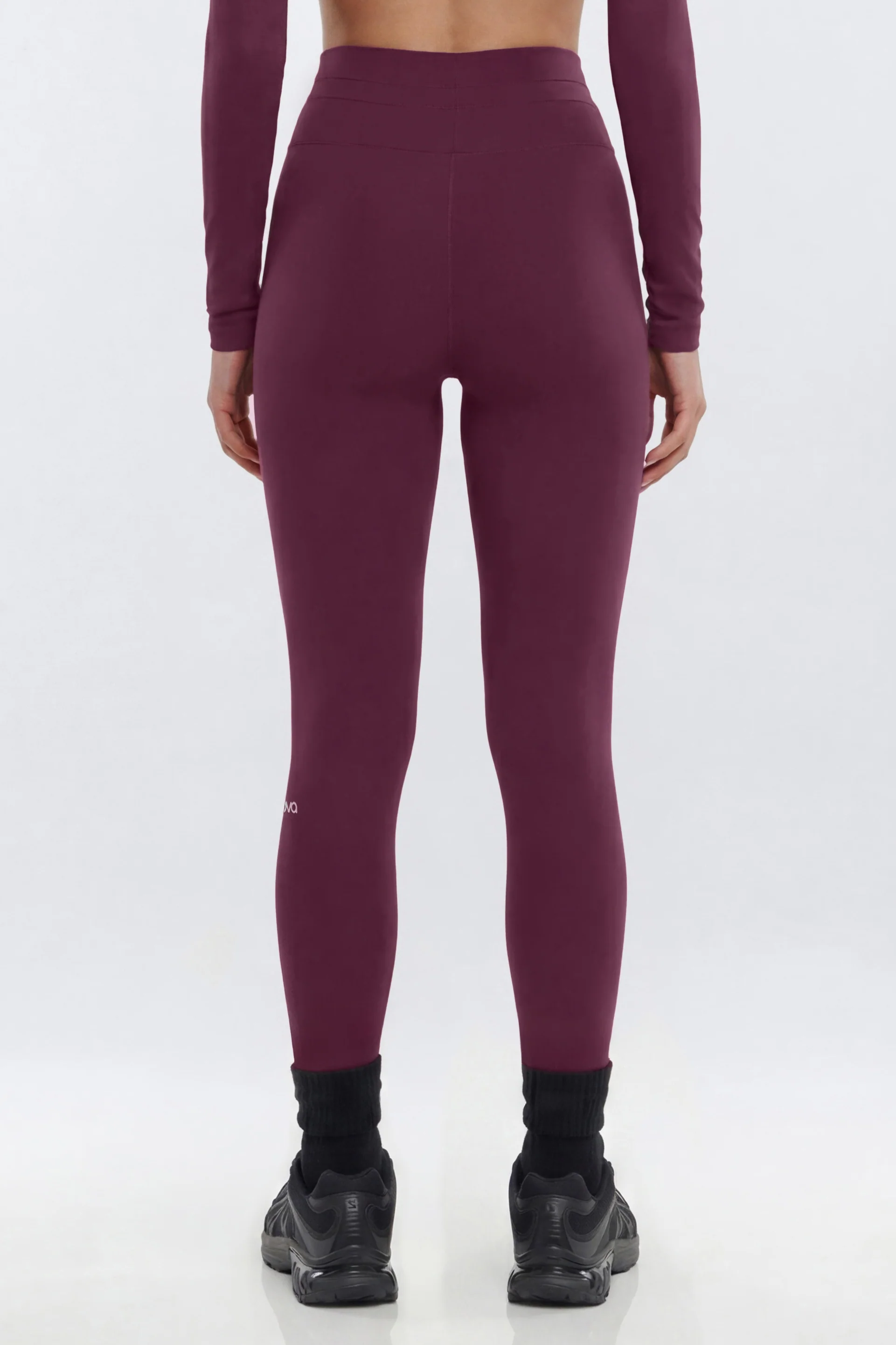 ProStretch™ 27″ High Rise Drawstring Legging - Merlot - Image 3