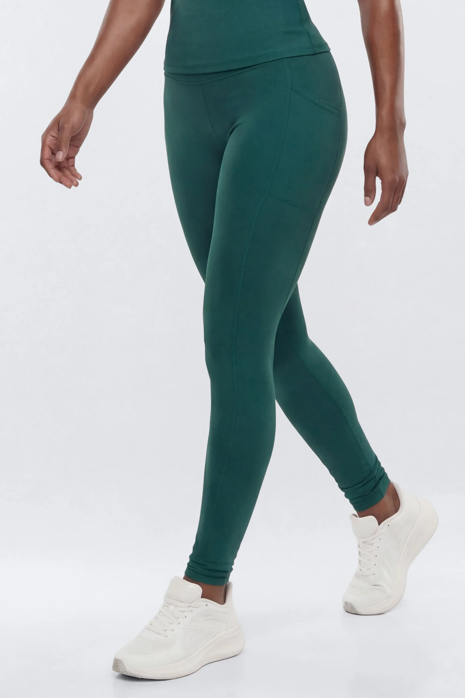 ProStretch™ 28″ High Rise Pocket Legging - Green - Image 2