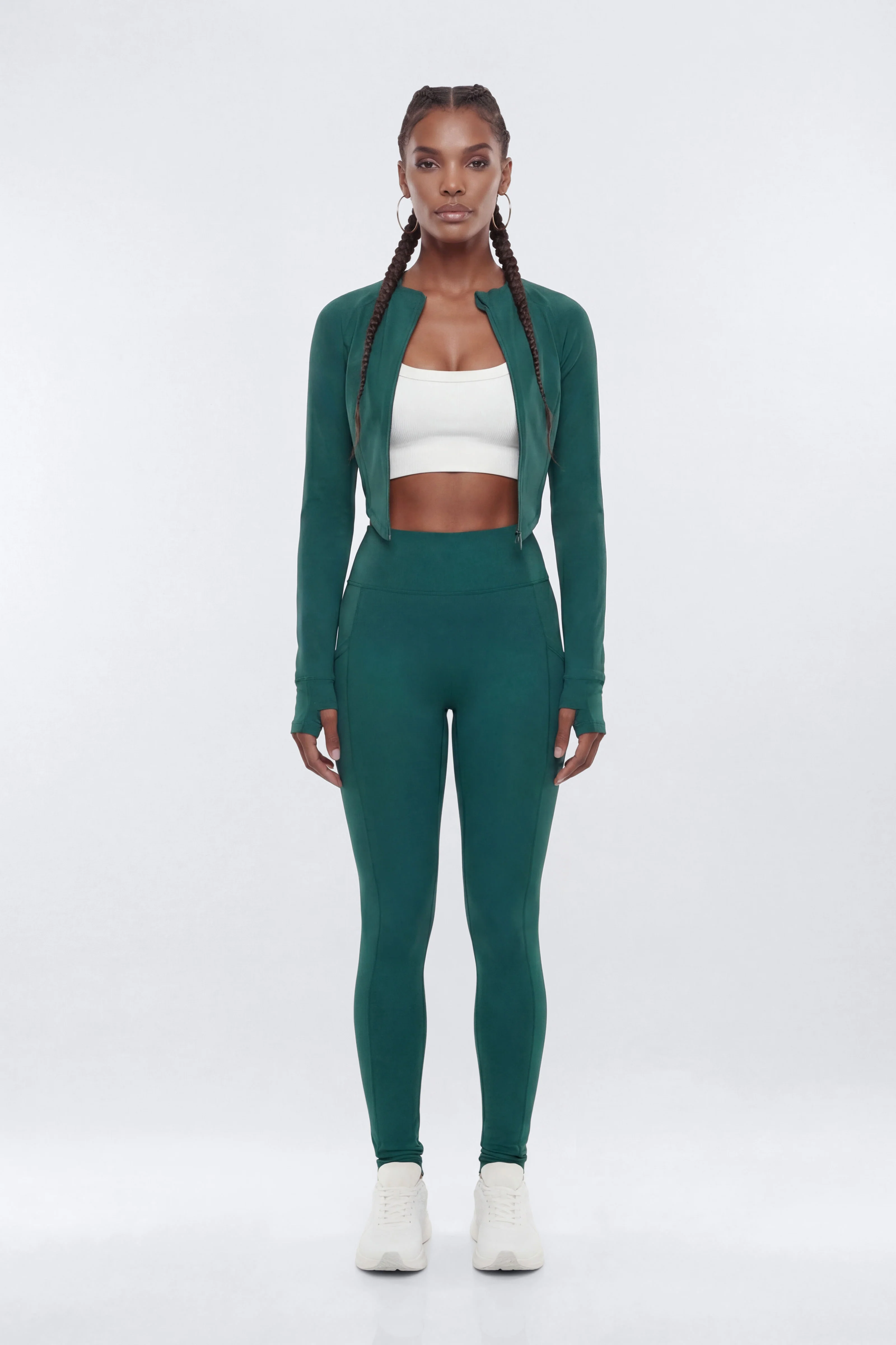ProStretch™ 28″ High Rise Pocket Legging - Green - Image 3