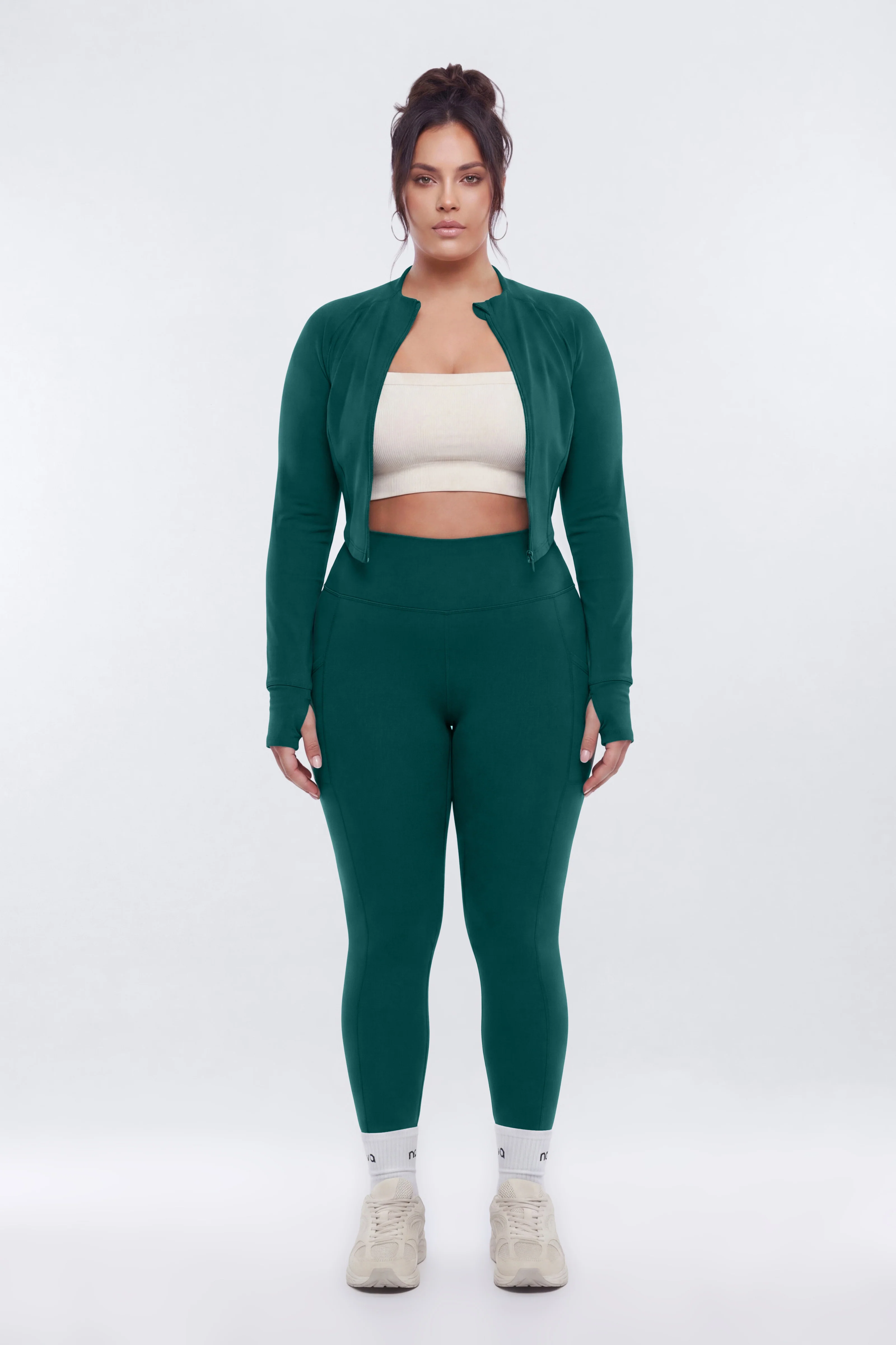 ProStretch™ 28″ High Rise Pocket Legging - Green - Image 6