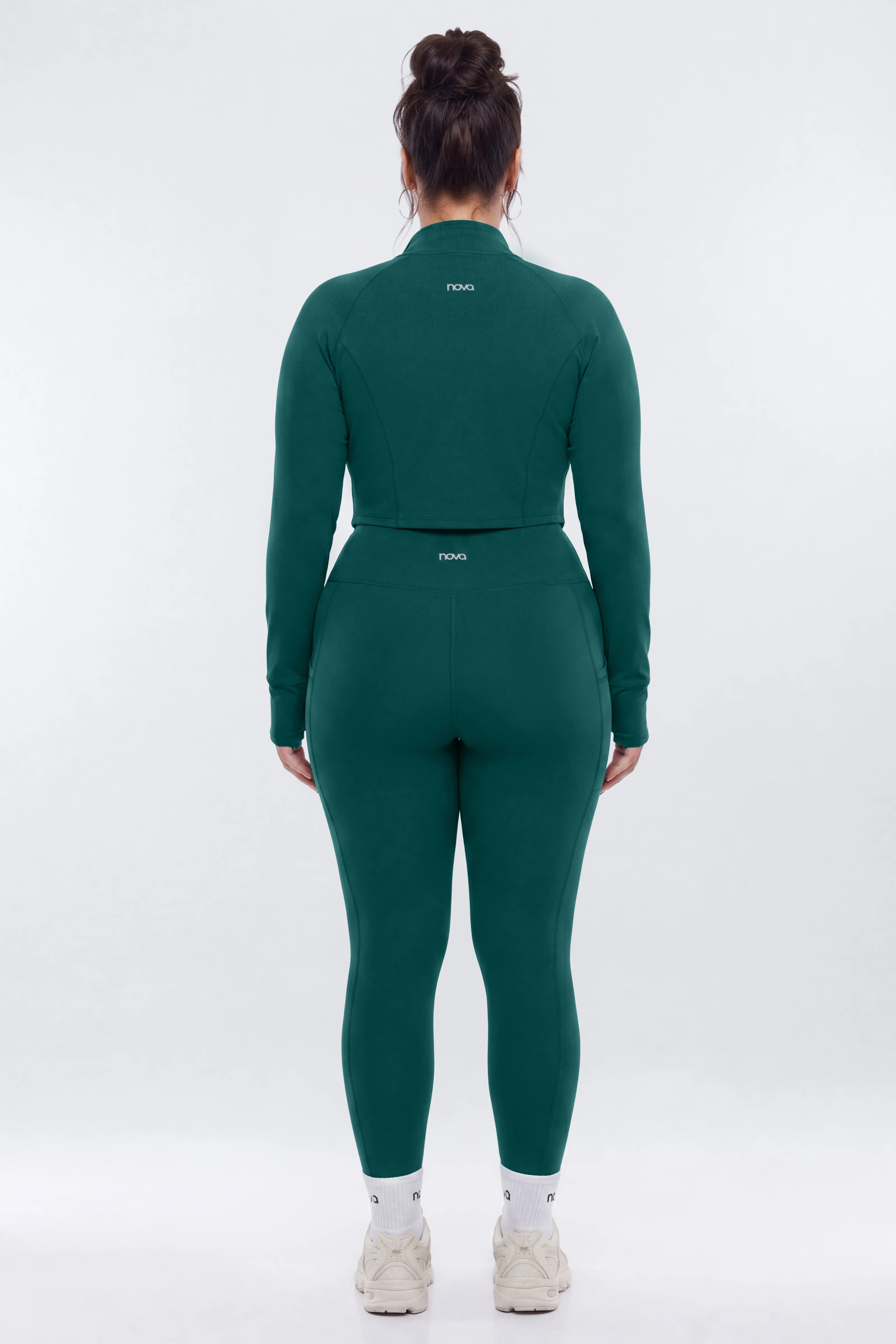 ProStretch™ 28″ High Rise Pocket Legging - Green - Image 7