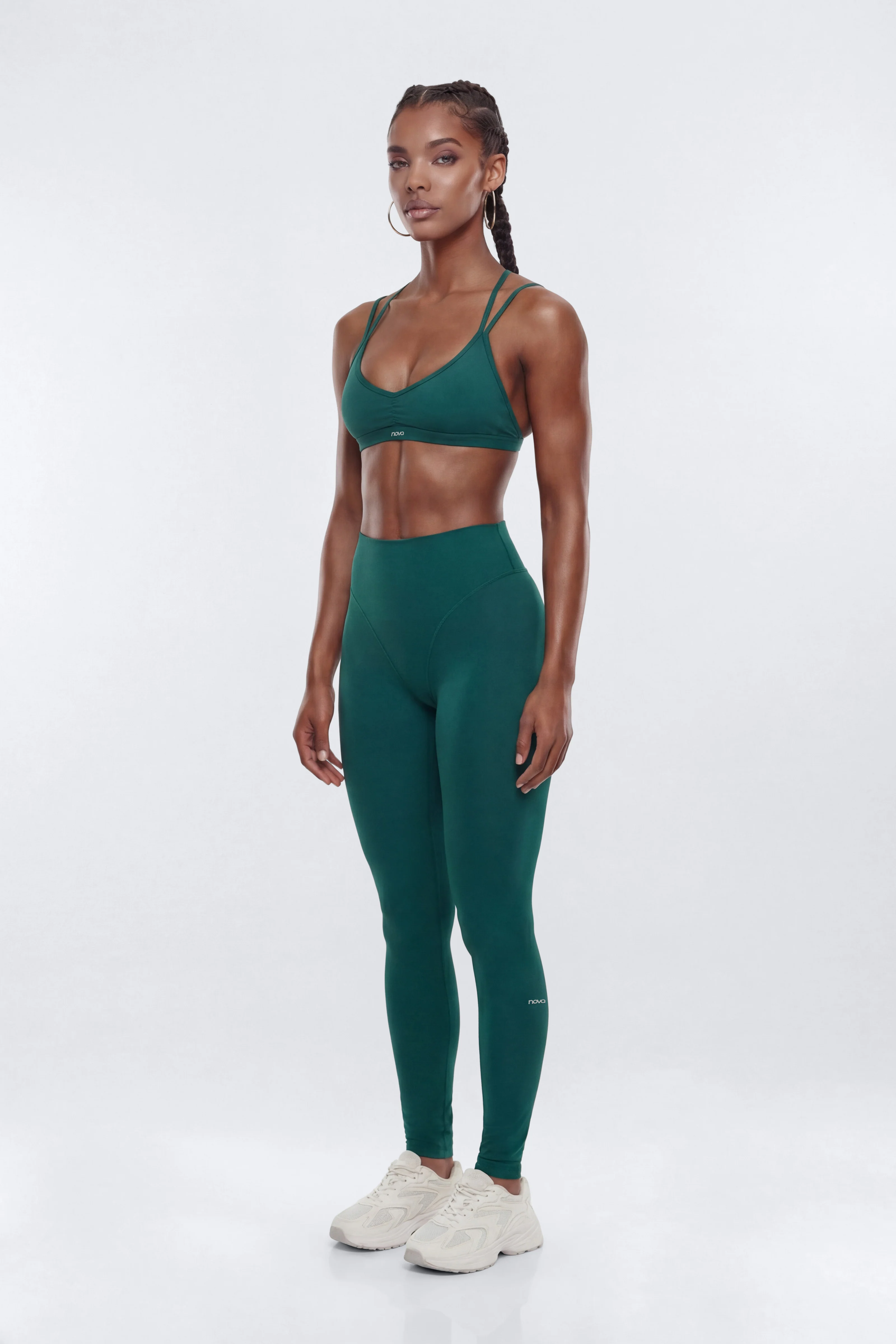 ProStretch™ 28″ V Front Skinny Legging - Green