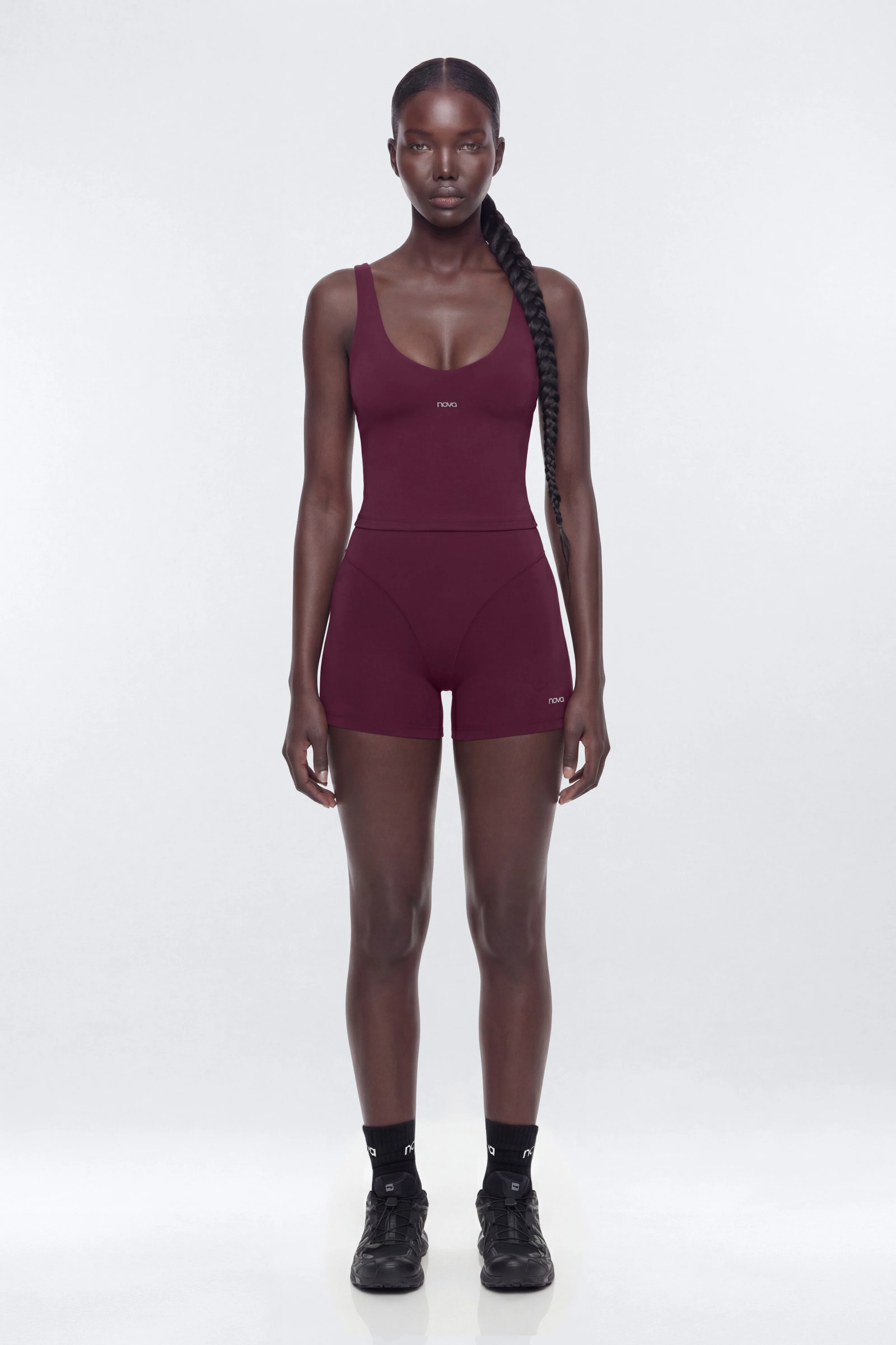 ProStretch™ 3″ V-Line Biker Short - Merlot