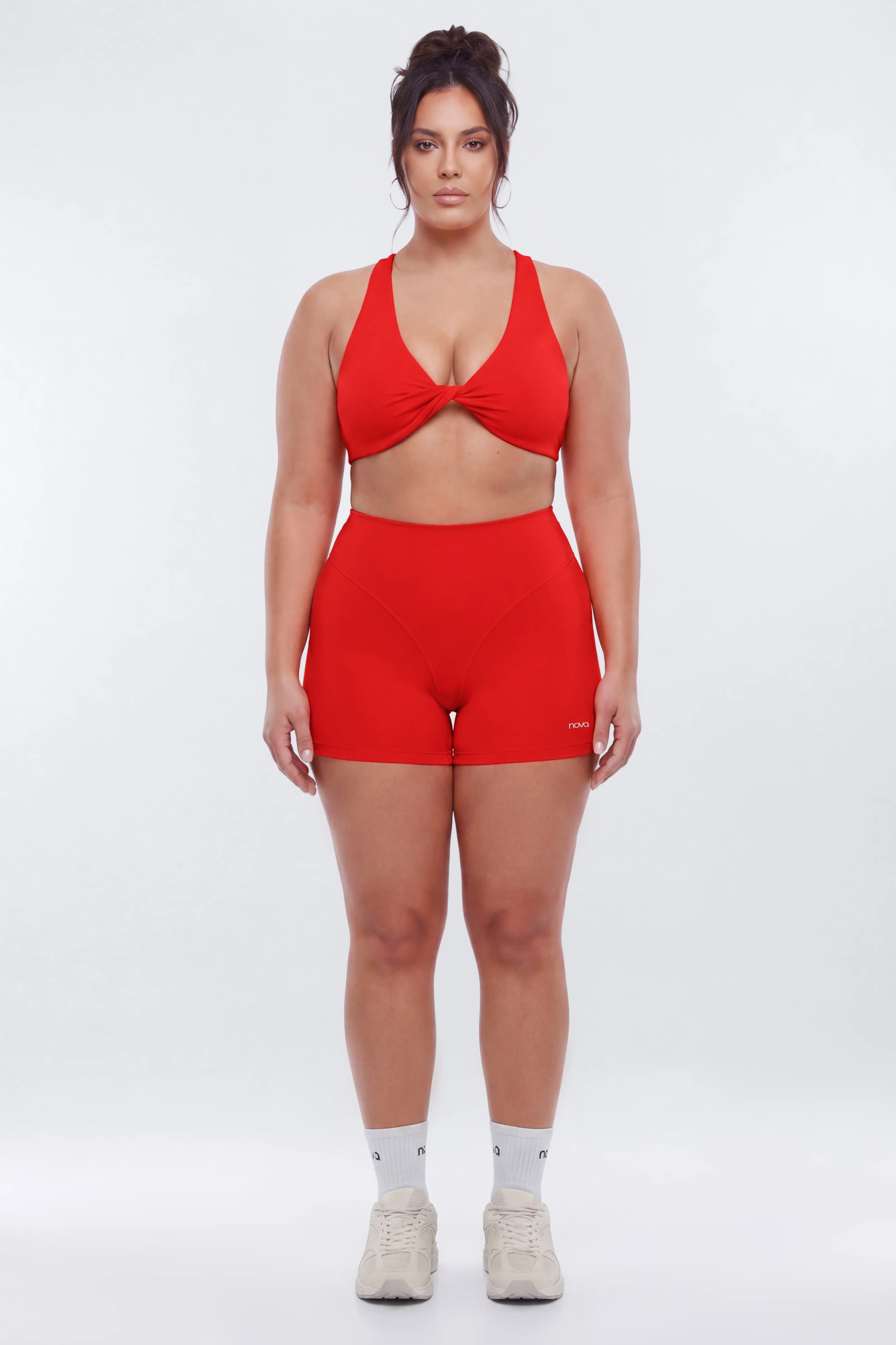 ProStretch™ 3″ V-Line Biker Short - Red - Image 7