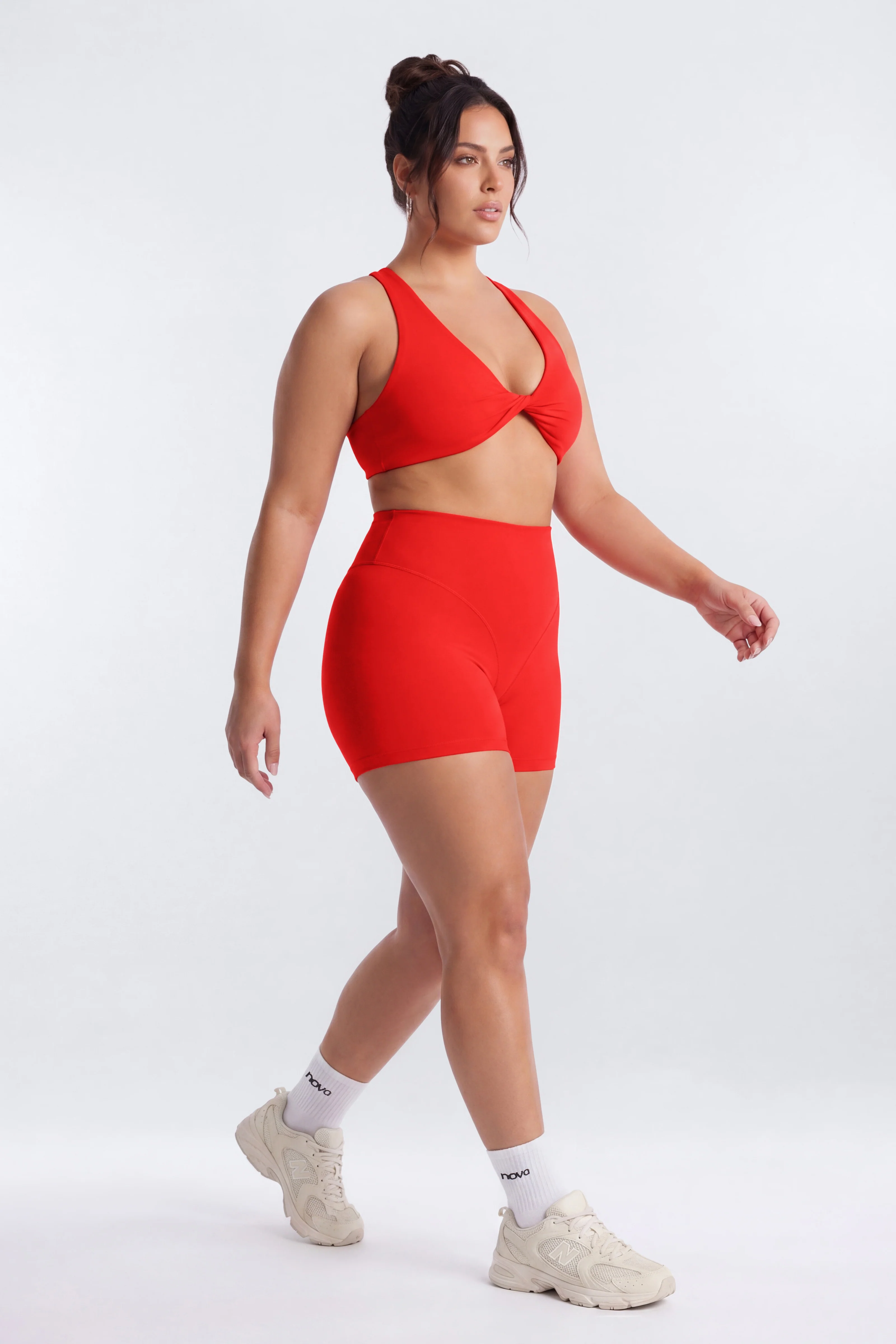 ProStretch™ 3″ V-Line Biker Short - Red - Image 8