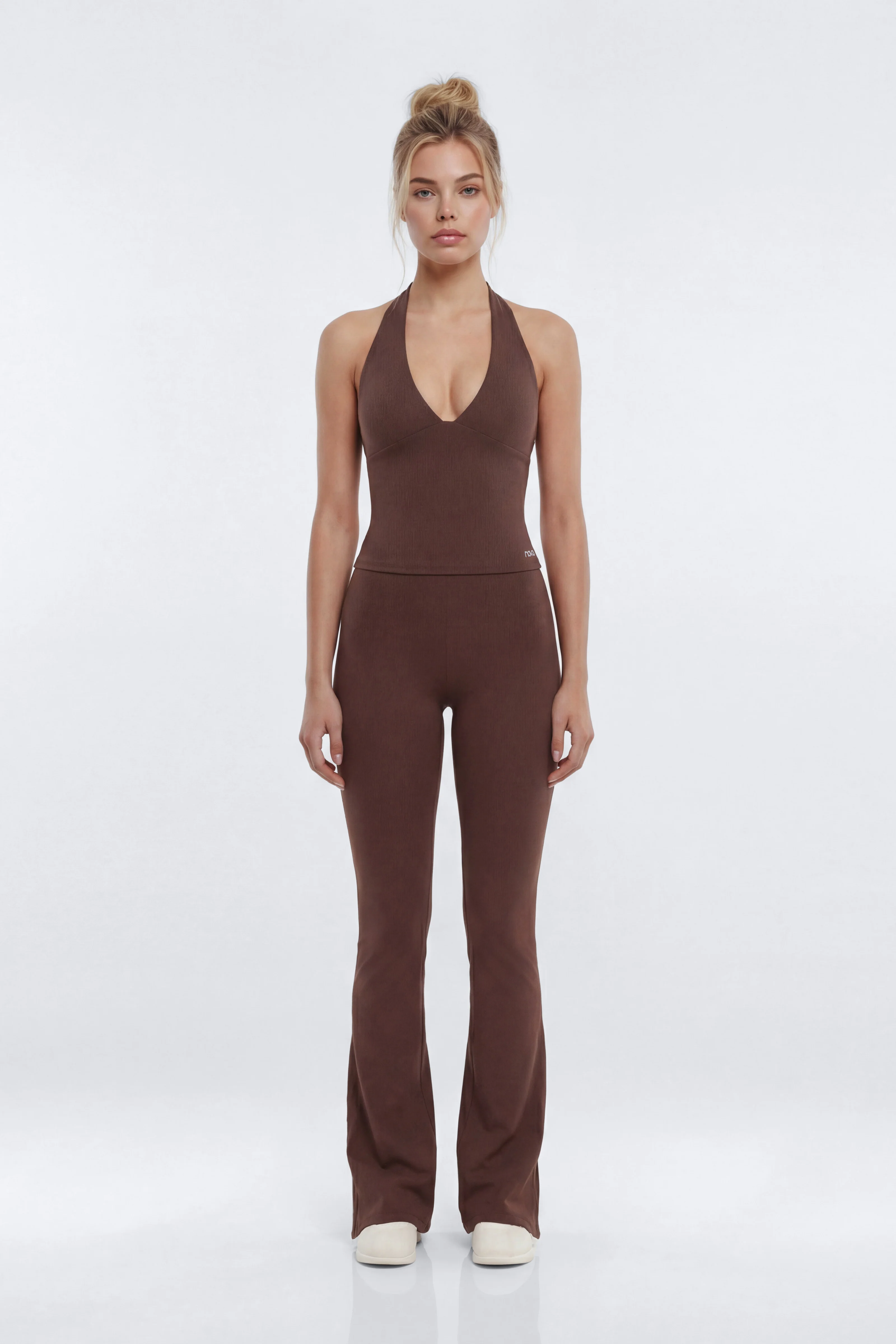 ProStretch™ 32″ Midrise Flare Legging - Brown - Image 2
