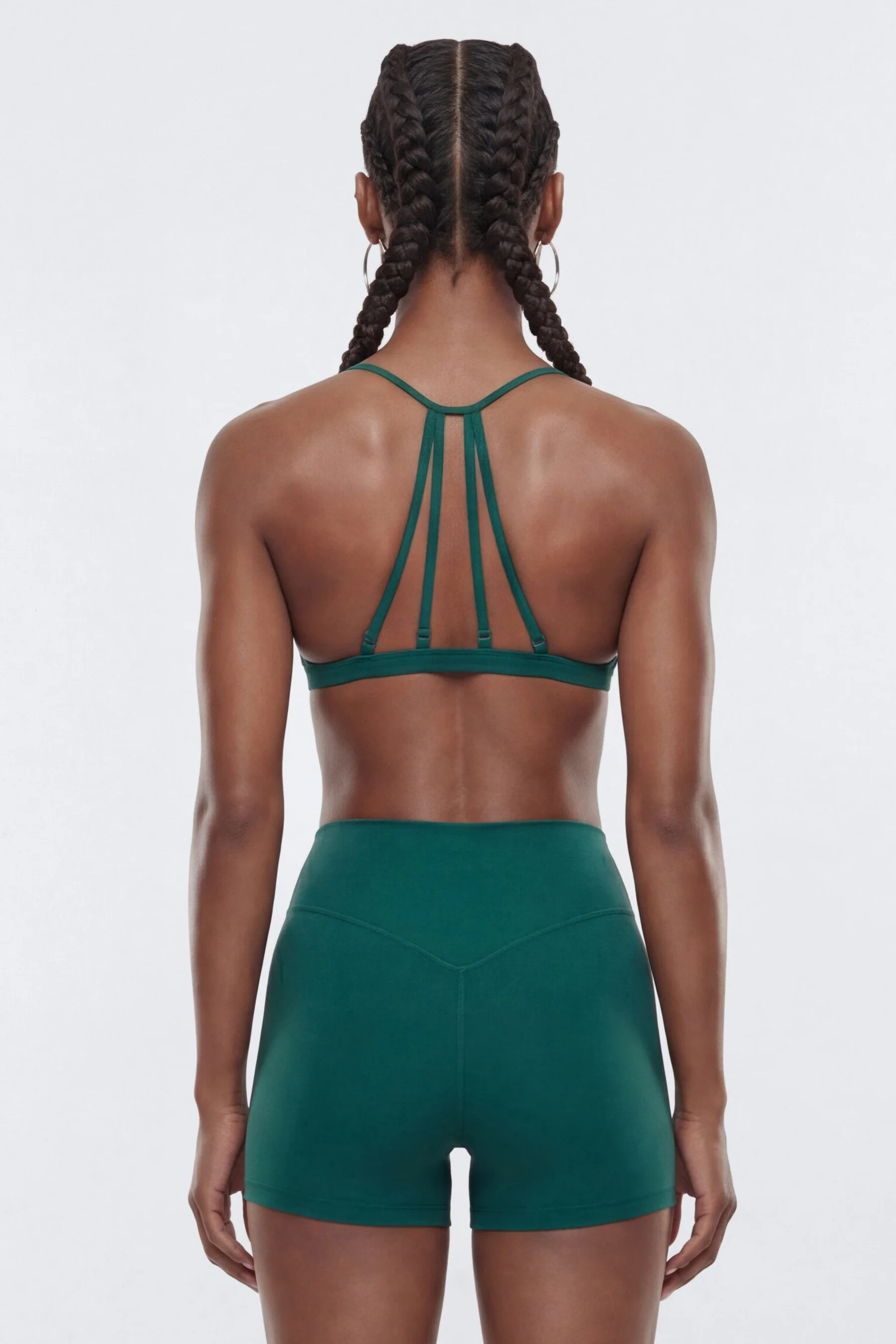 ProStretch™ Adjustable Strap Back Sports Bra - Hunter Green - Image 3