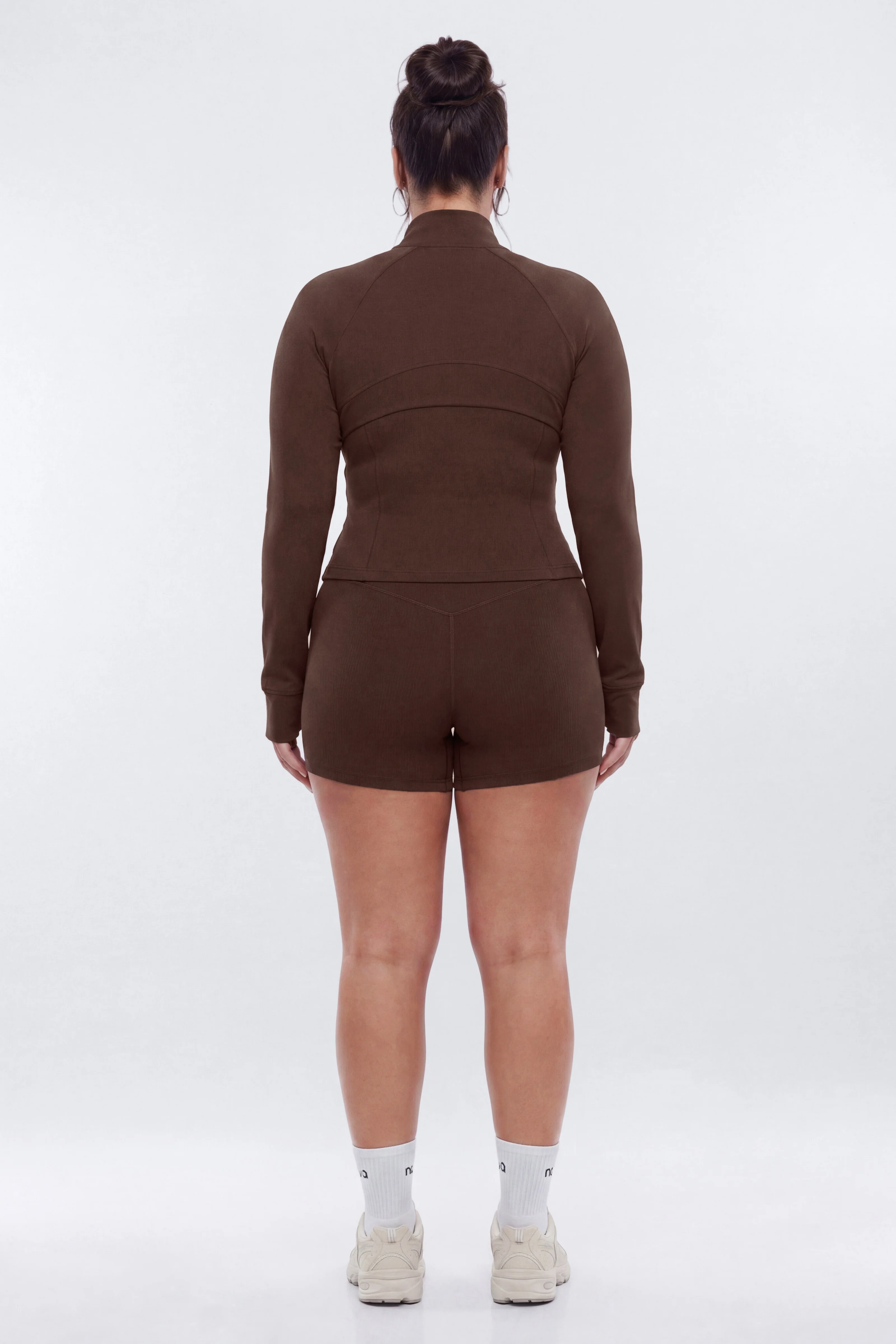 ProStretch™ Front Zip Sports Jacket - Brown - Image 9