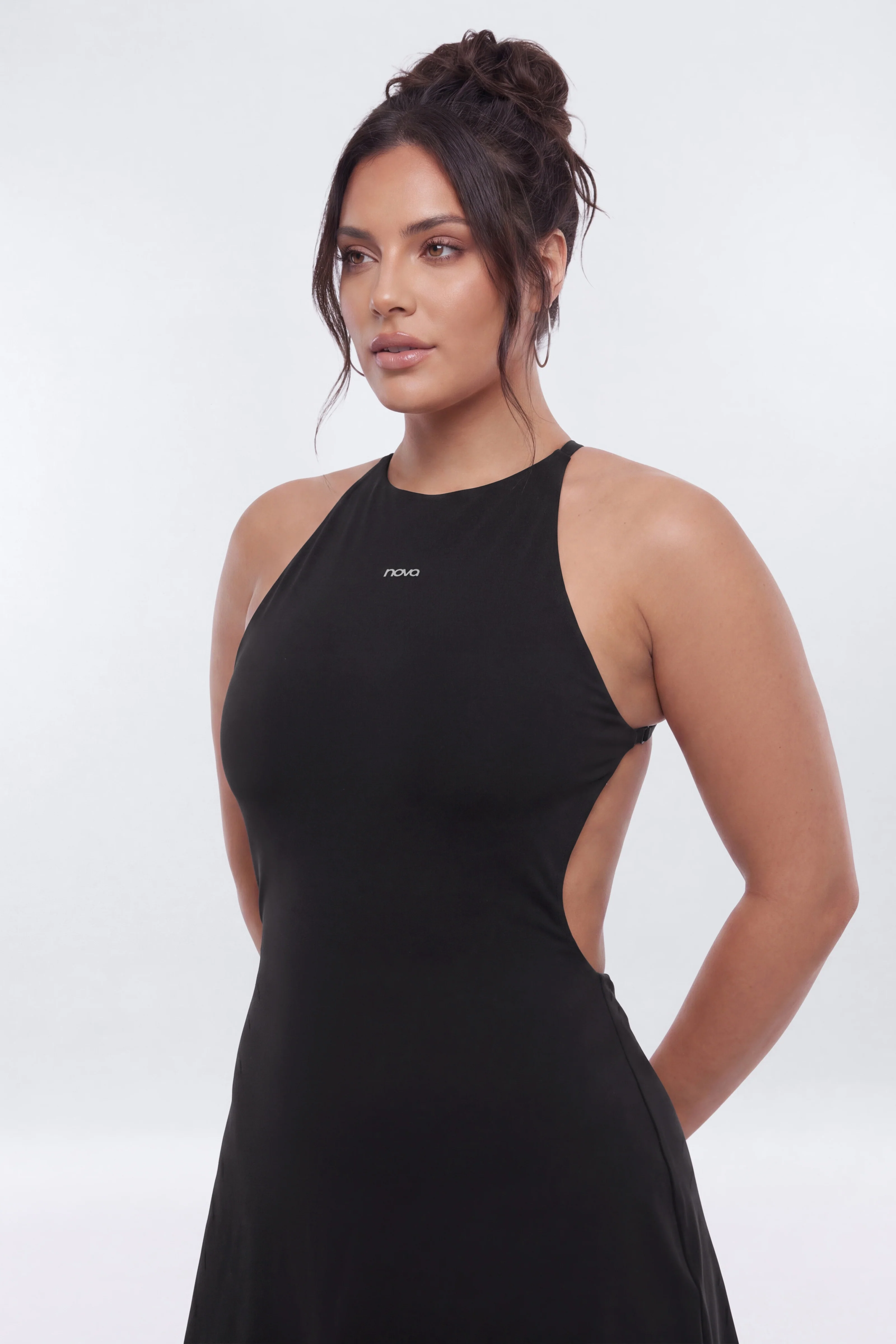 ProStretch™ Open Back Sports Dress - Black - Image 10