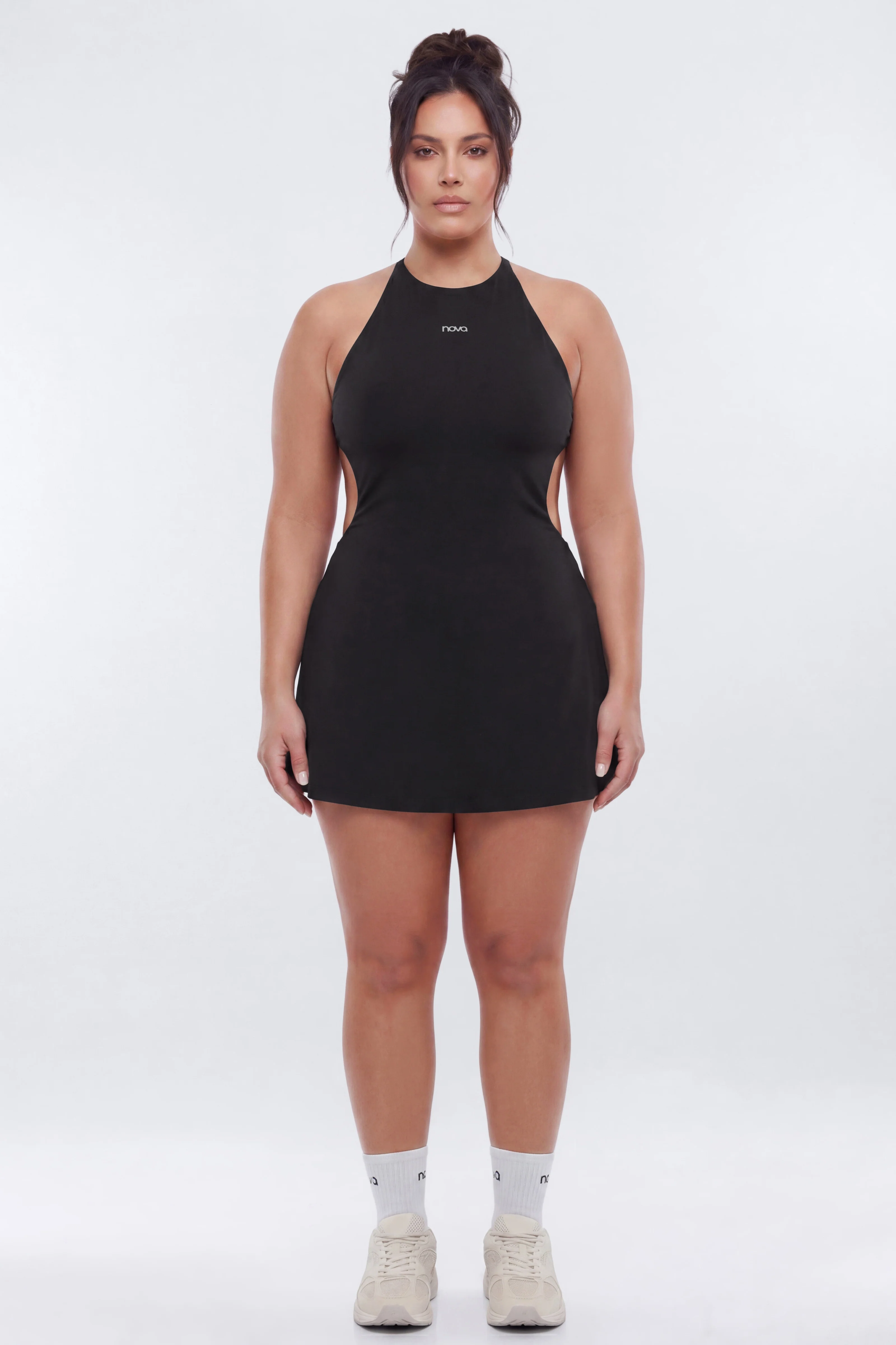 ProStretch™ Open Back Sports Dress - Black - Image 8