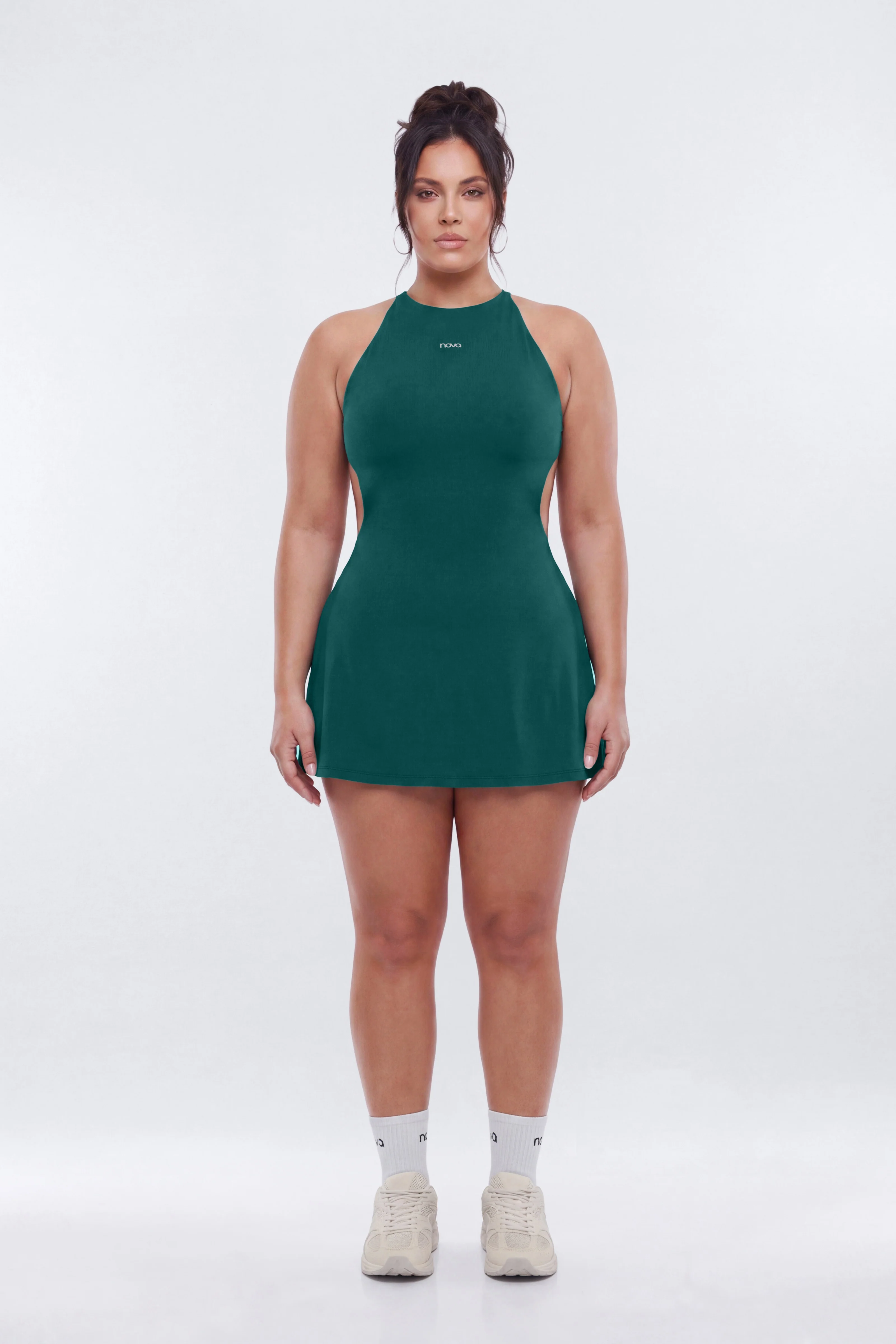 ProStretch™ Open Back Sports Dress - Hunter Green - Image 6