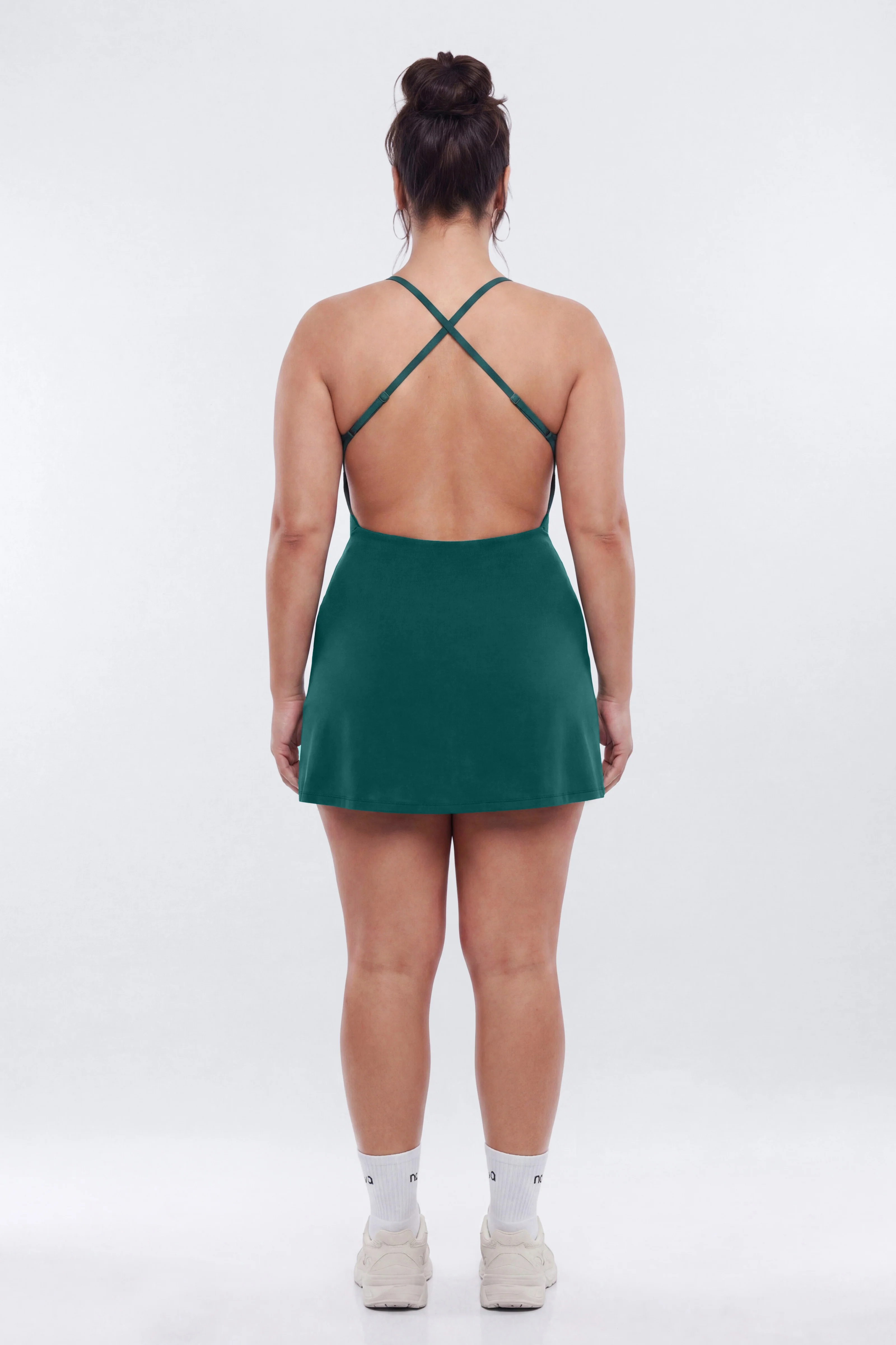 ProStretch™ Open Back Sports Dress - Hunter Green - Image 8