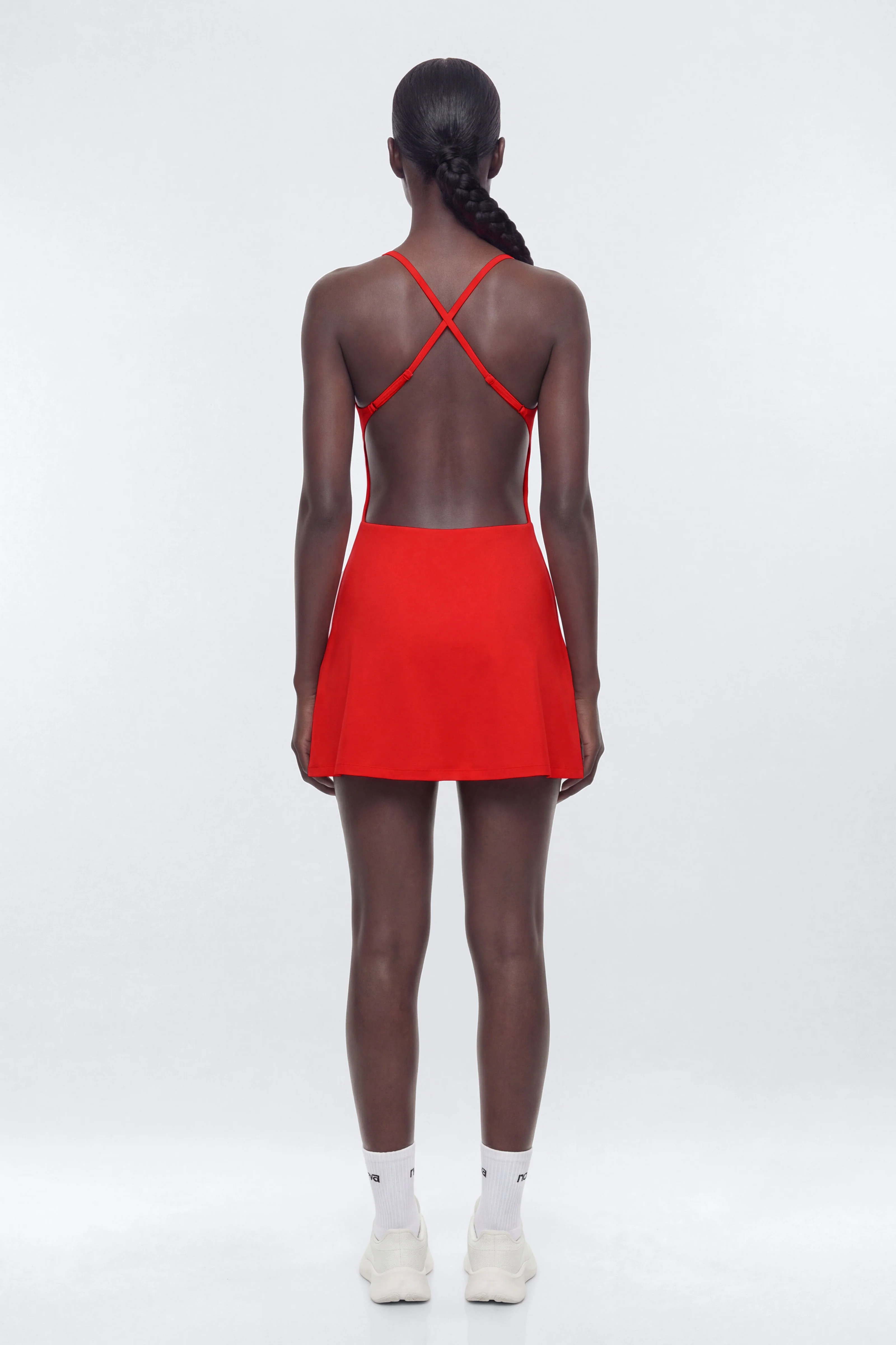 ProStretch™ Open Back Sports Dress - Red - Image 3