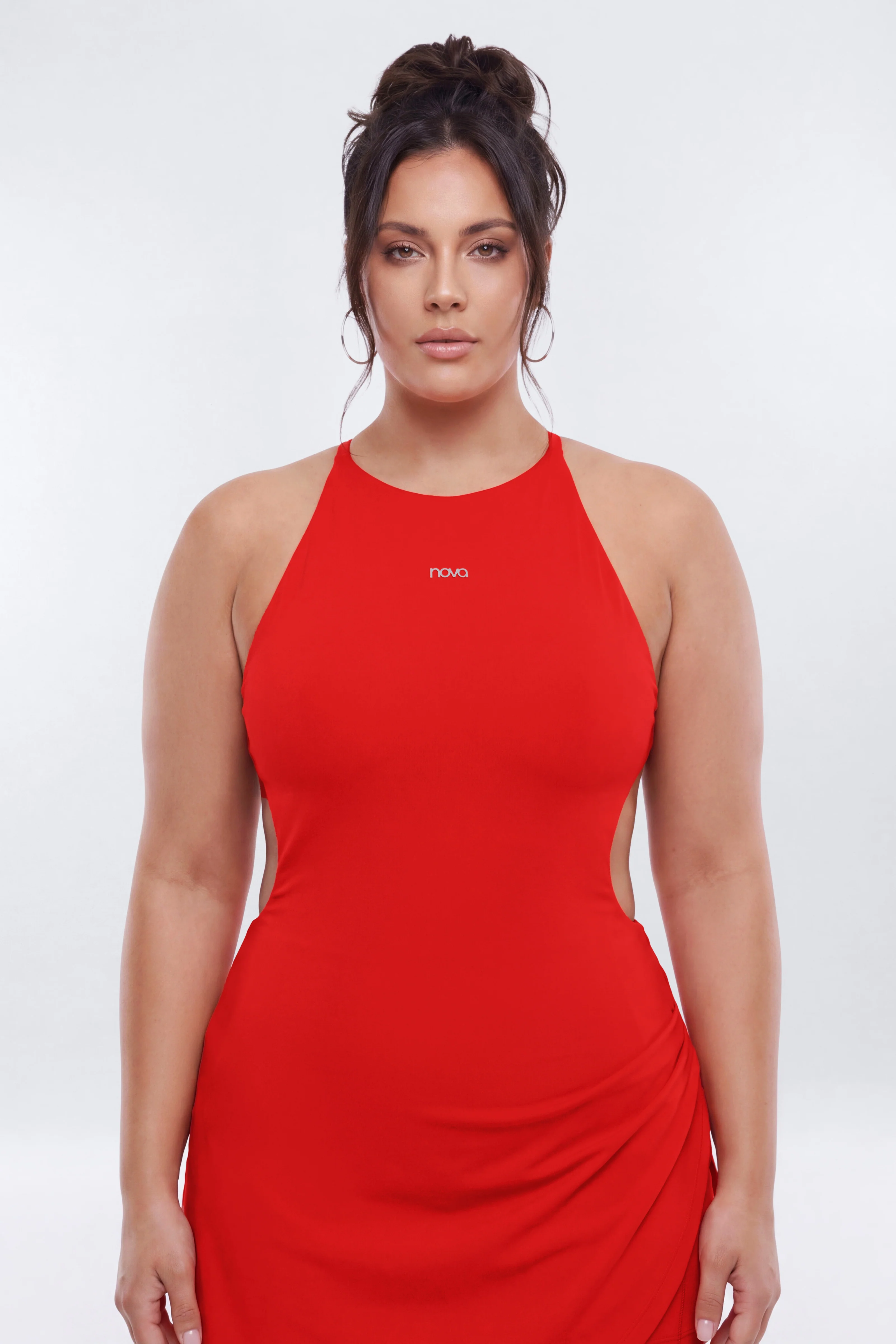 ProStretch™ Open Back Sports Dress - Red - Image 7