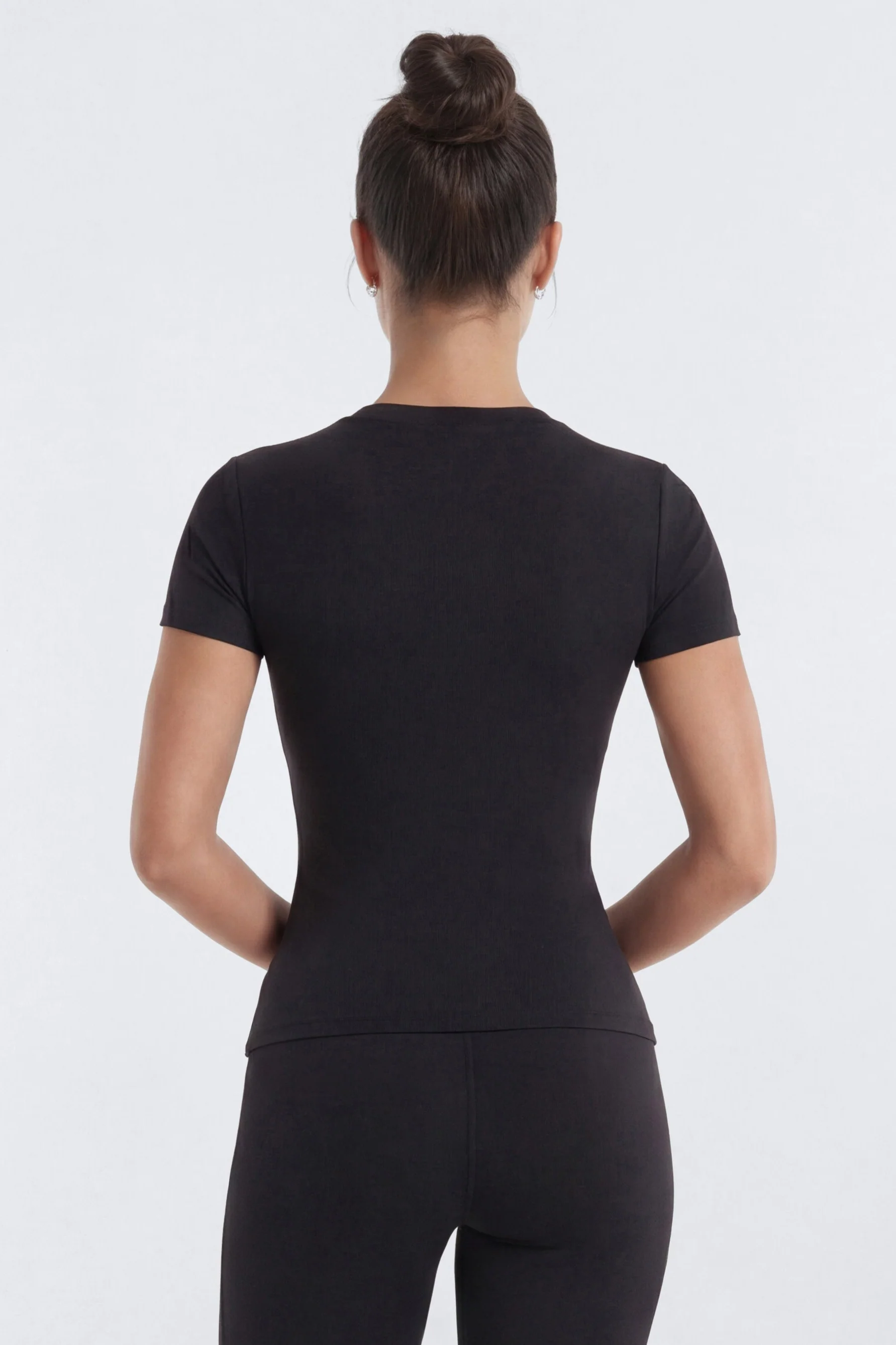 ProStretch™ Short Sleeve Sports Top - Black - Image 4