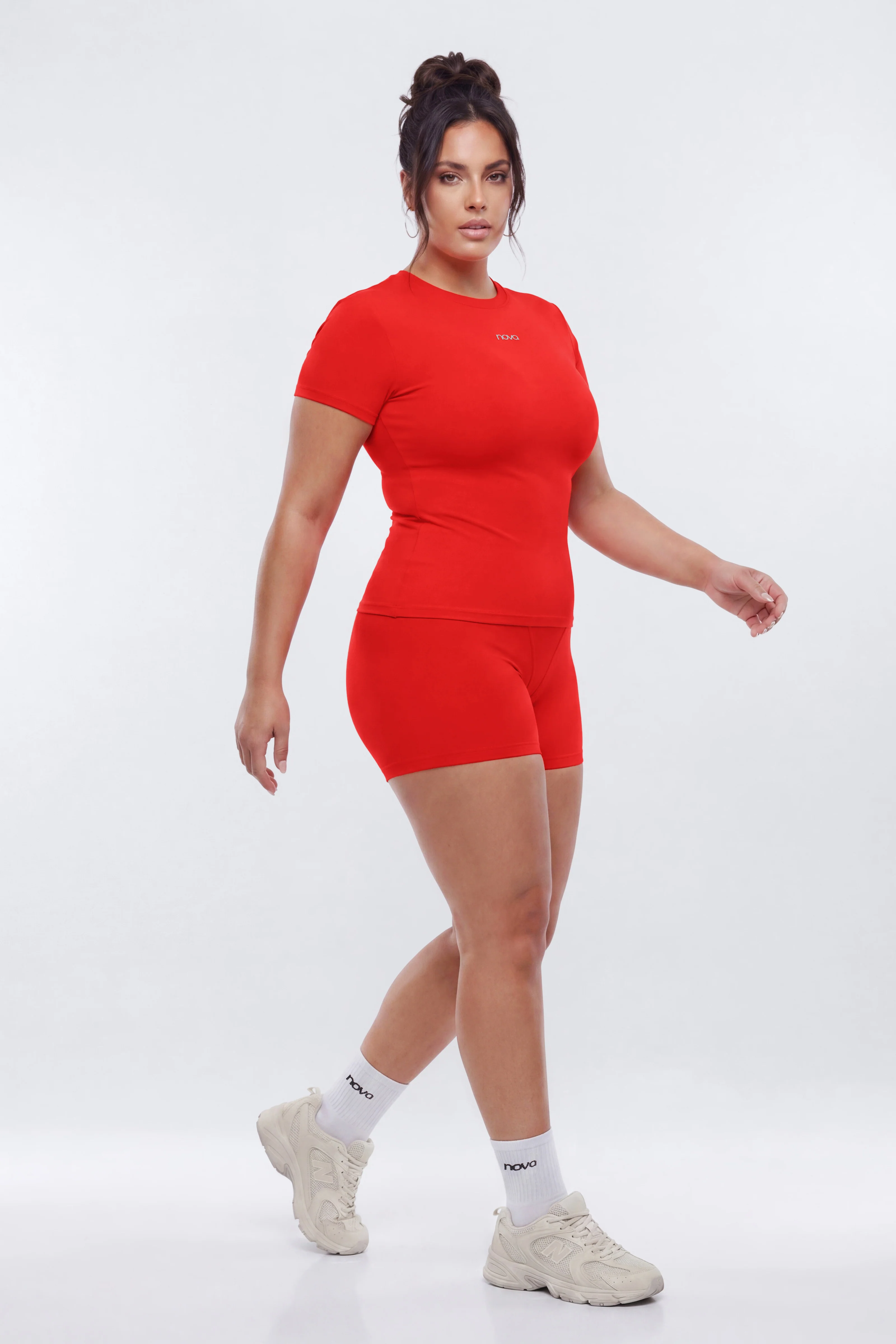 ProStretch™ Short Sleeve Sports Top - Red - Image 8