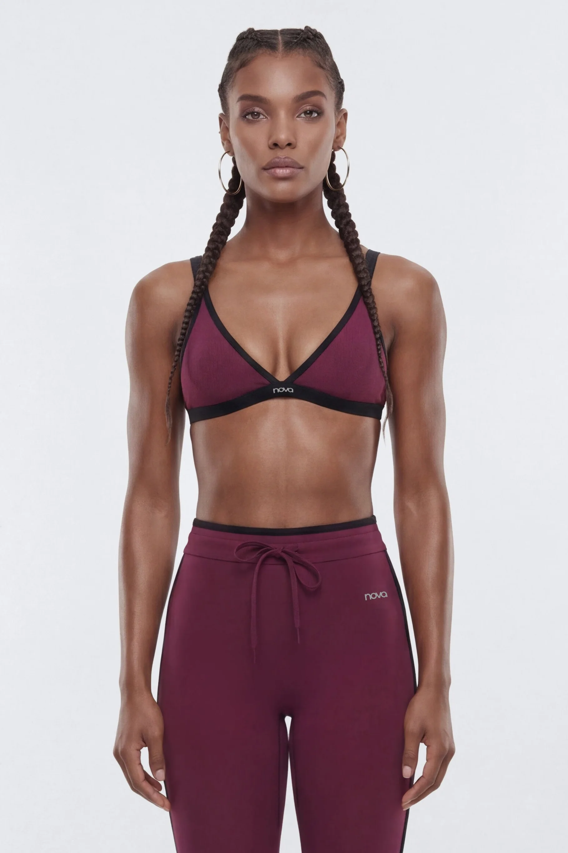ProStretch™ Triangle Sports Bra - Merlot - Image 2