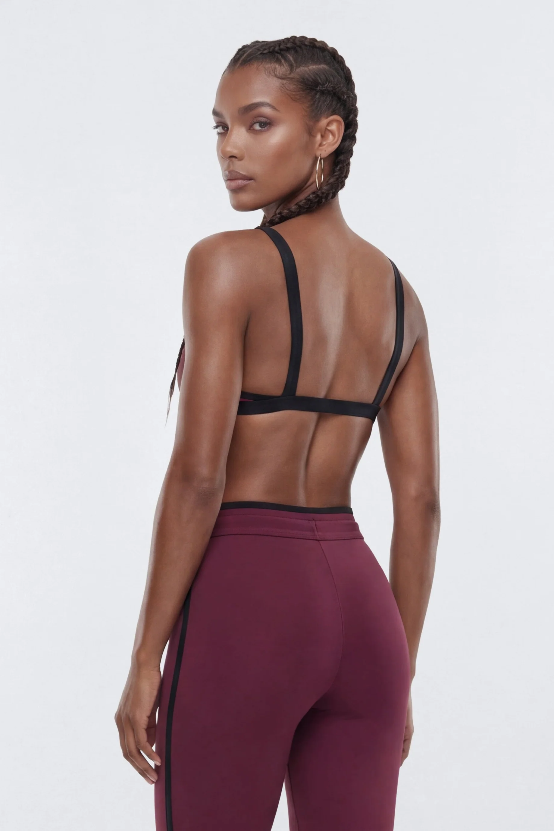 ProStretch™ Triangle Sports Bra - Merlot - Image 4