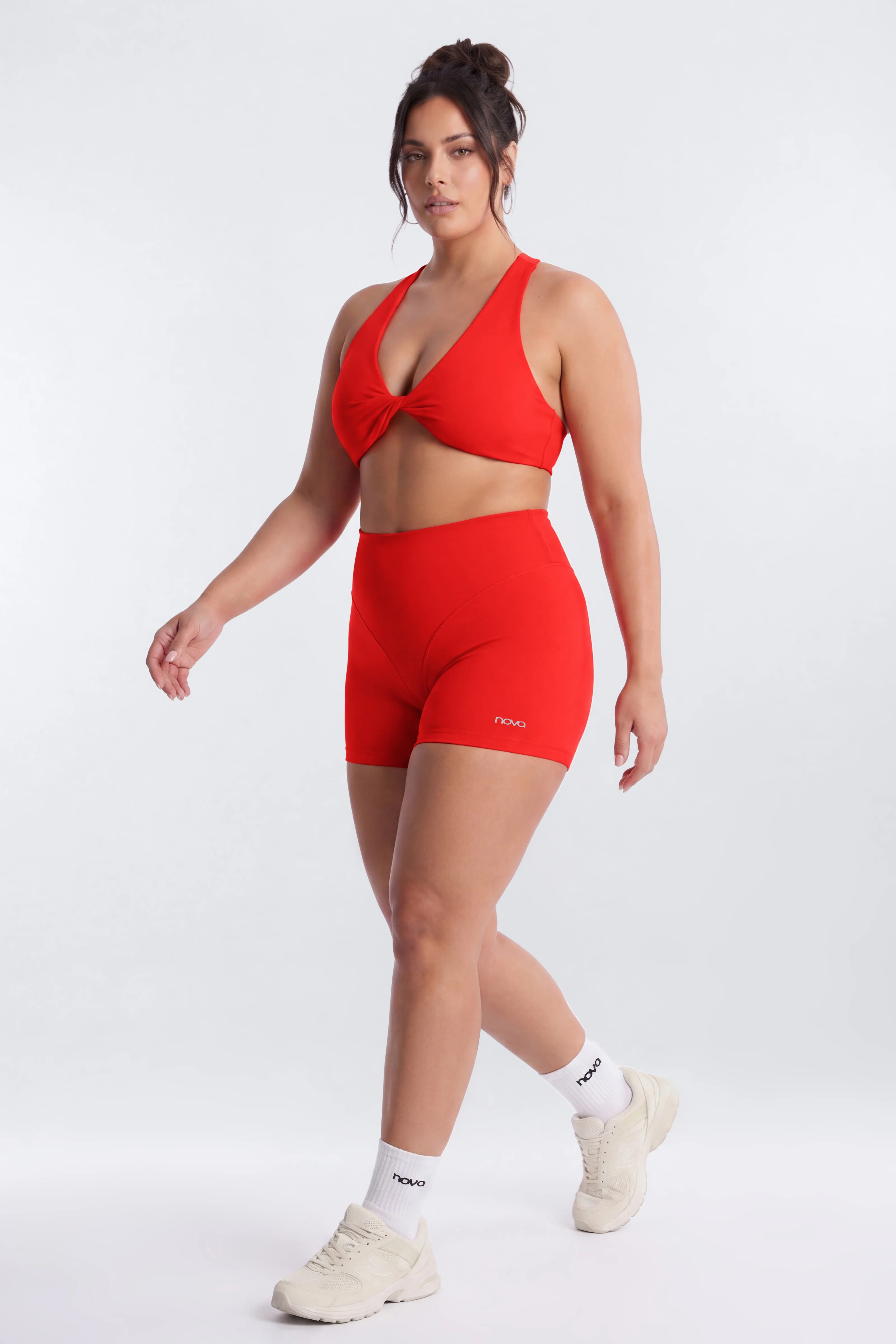 ProStretch™ Twist Front Sports Bra - Red - Image 7