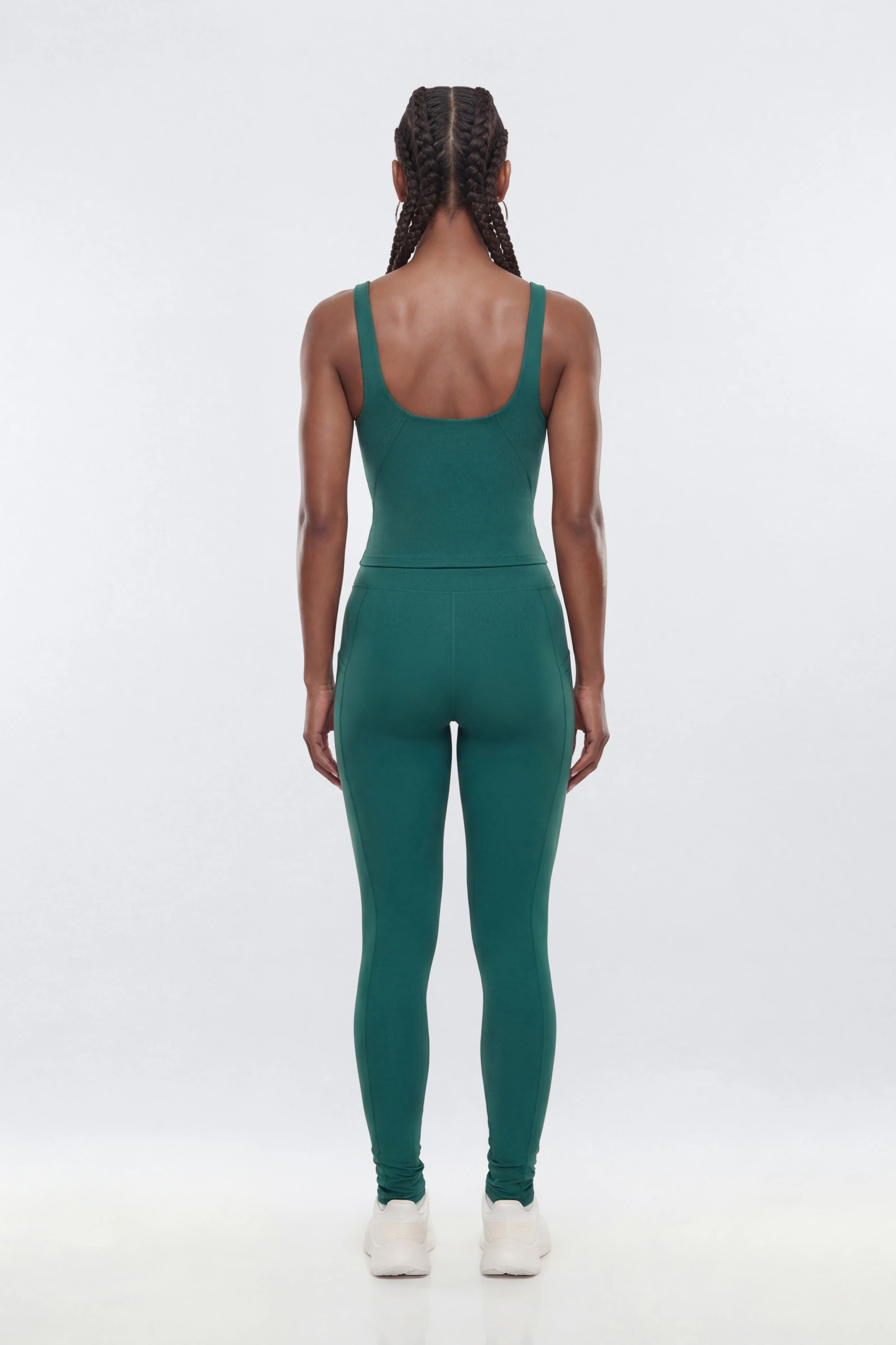 ProStretch™ V Neck Sports Tank - Green - Image 3