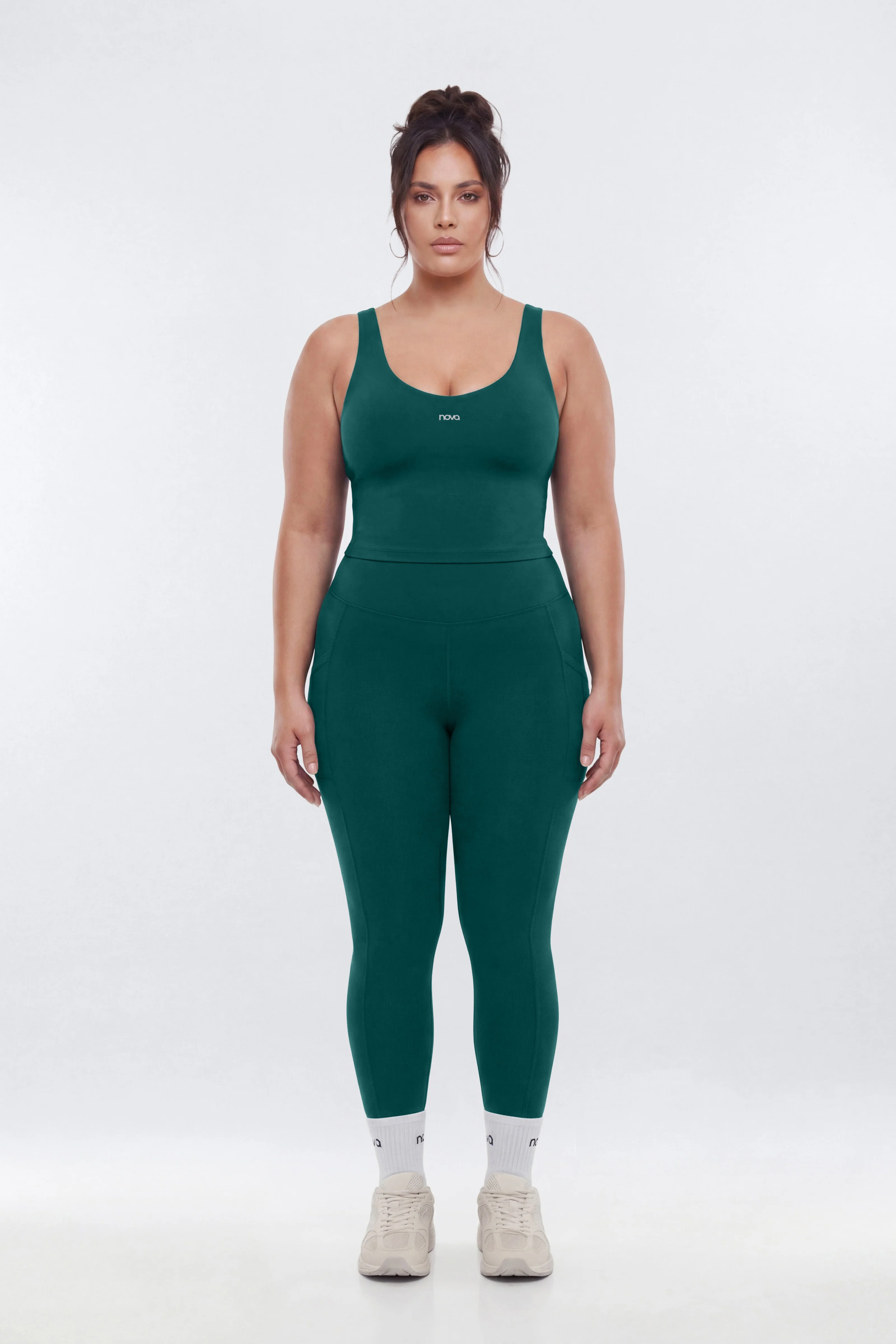 ProStretch™ V Neck Sports Tank - Green - Image 6