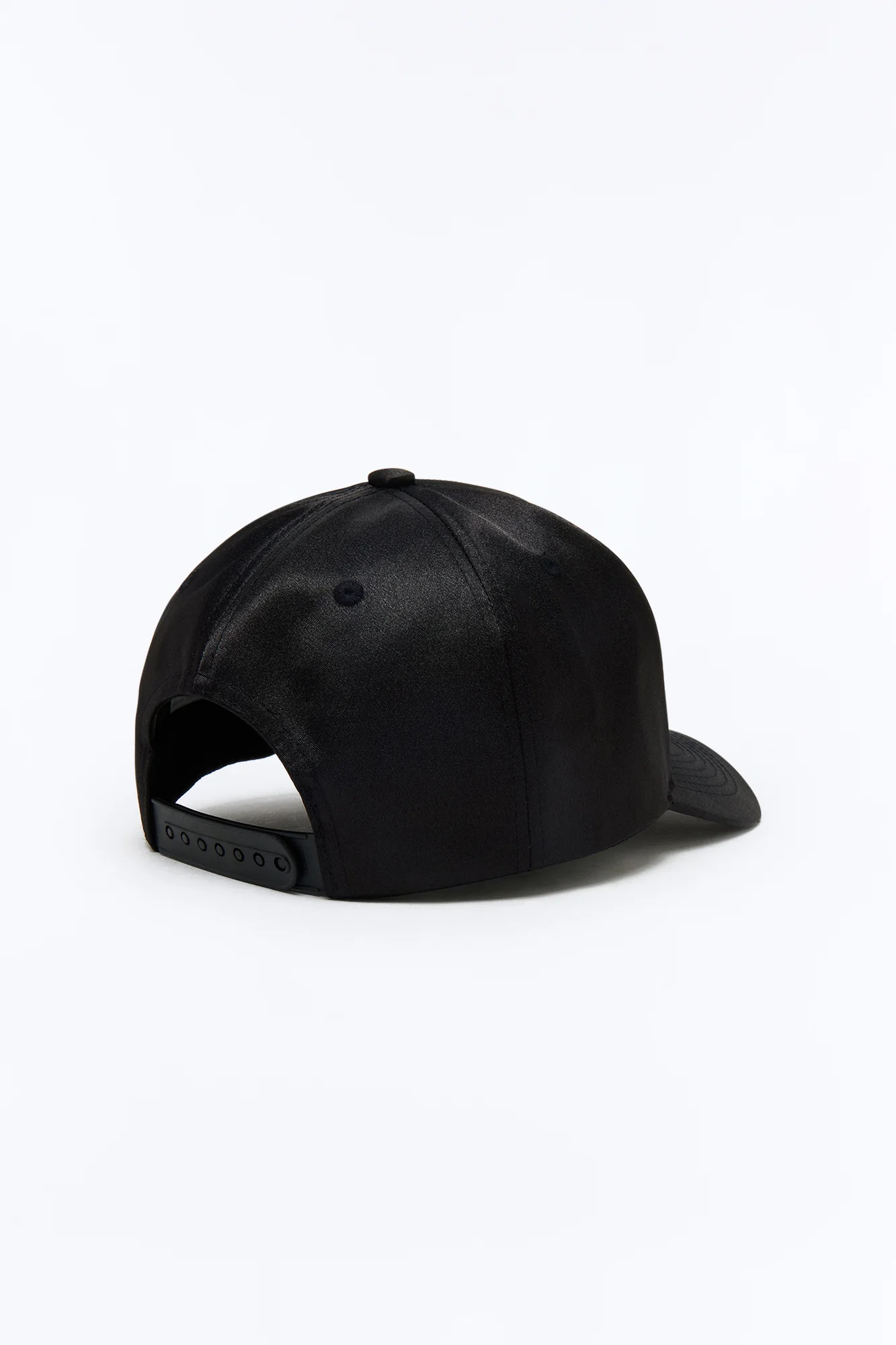 Puerto Rico Structured Satin Snapback Hat - Black - Image 4