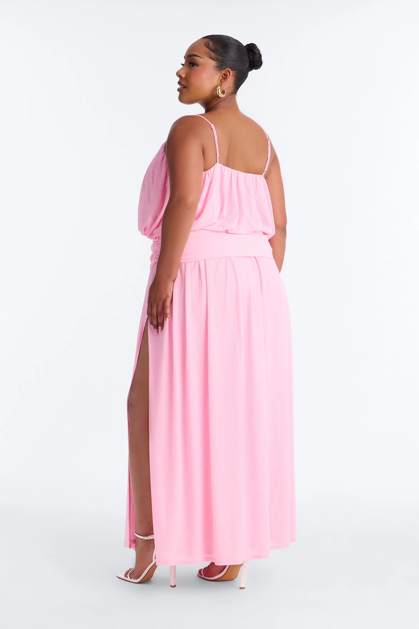 Quiet Confidence Flowy Maxi Dress - Bubblegum Pink - Image 8