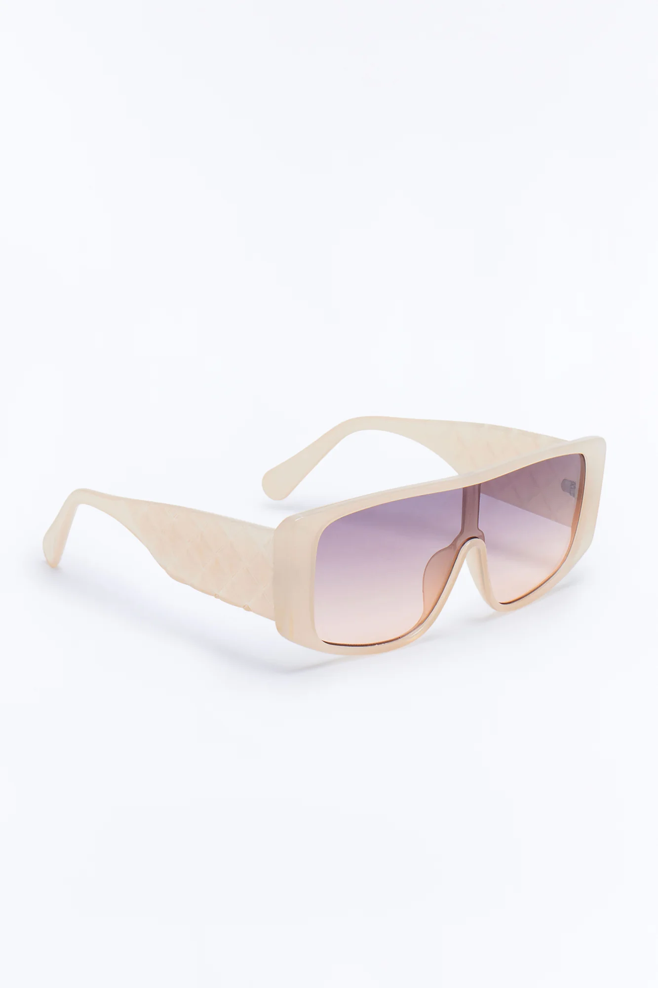 Quilted With Class Sunglasses - Ivory - Image 2