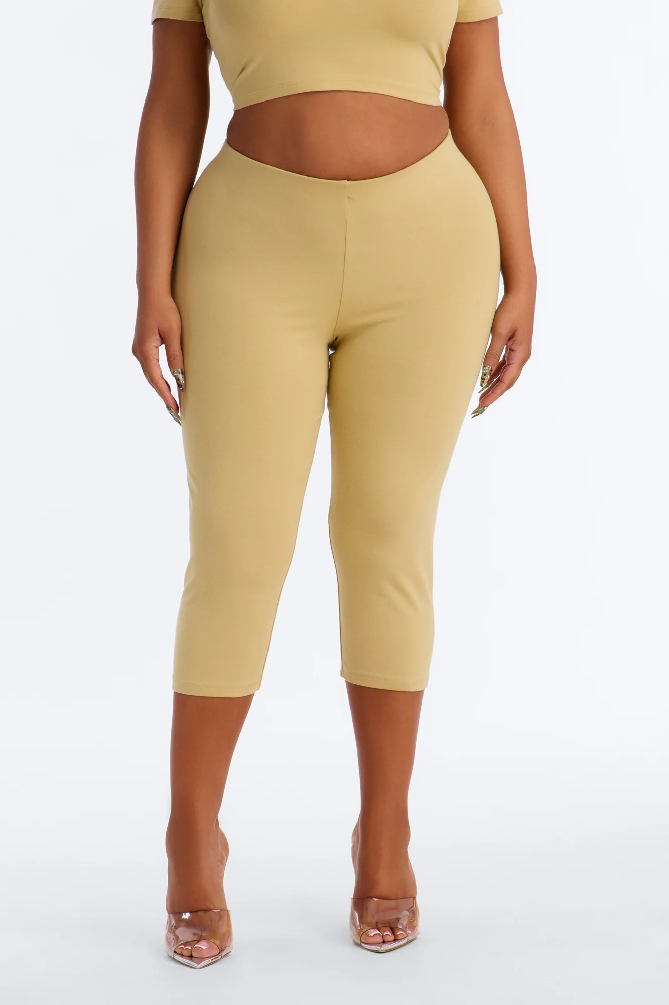 Quinn Low Rise Capri Legging - Honey - Image 5