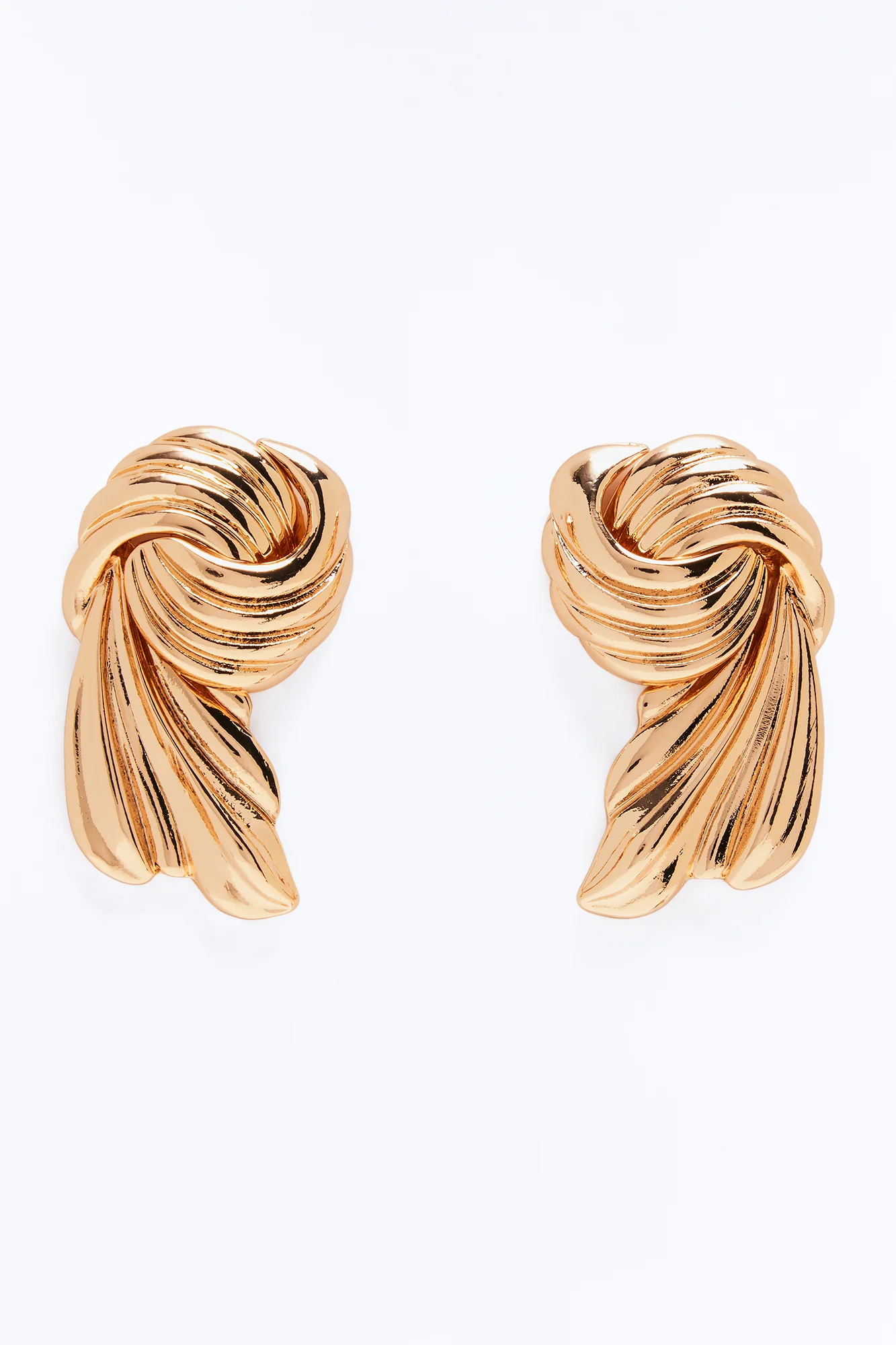 Radiant Edit Knot Drop Earrings - Gold