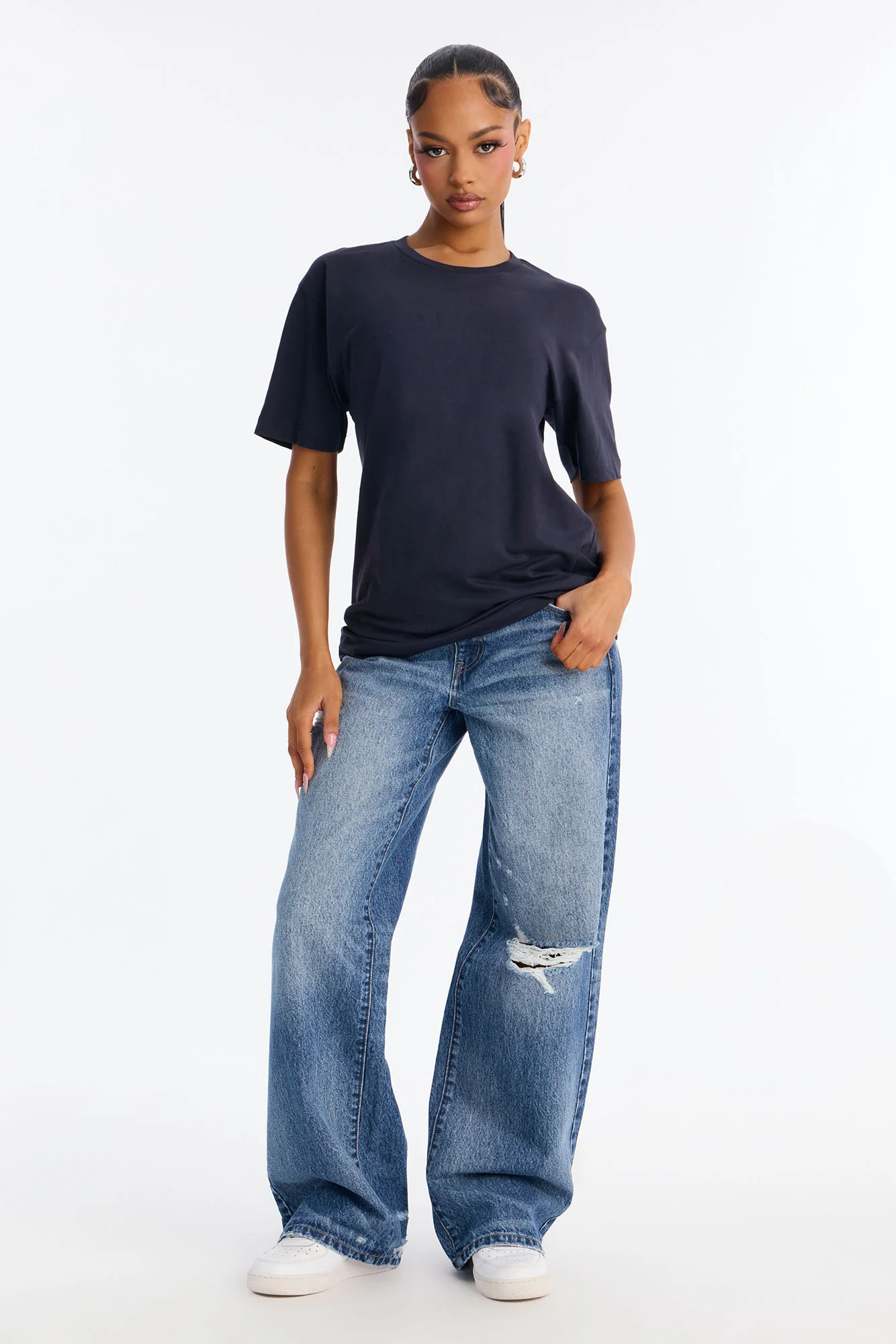 Random Tuesday Oversized T Shirt - Midnight Blue - Image 2