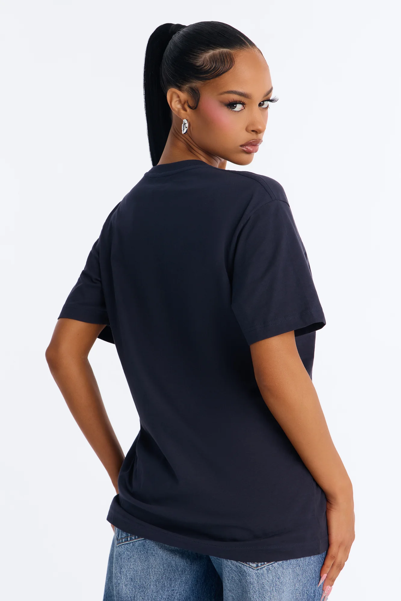 Random Tuesday Oversized T Shirt - Midnight Blue - Image 3