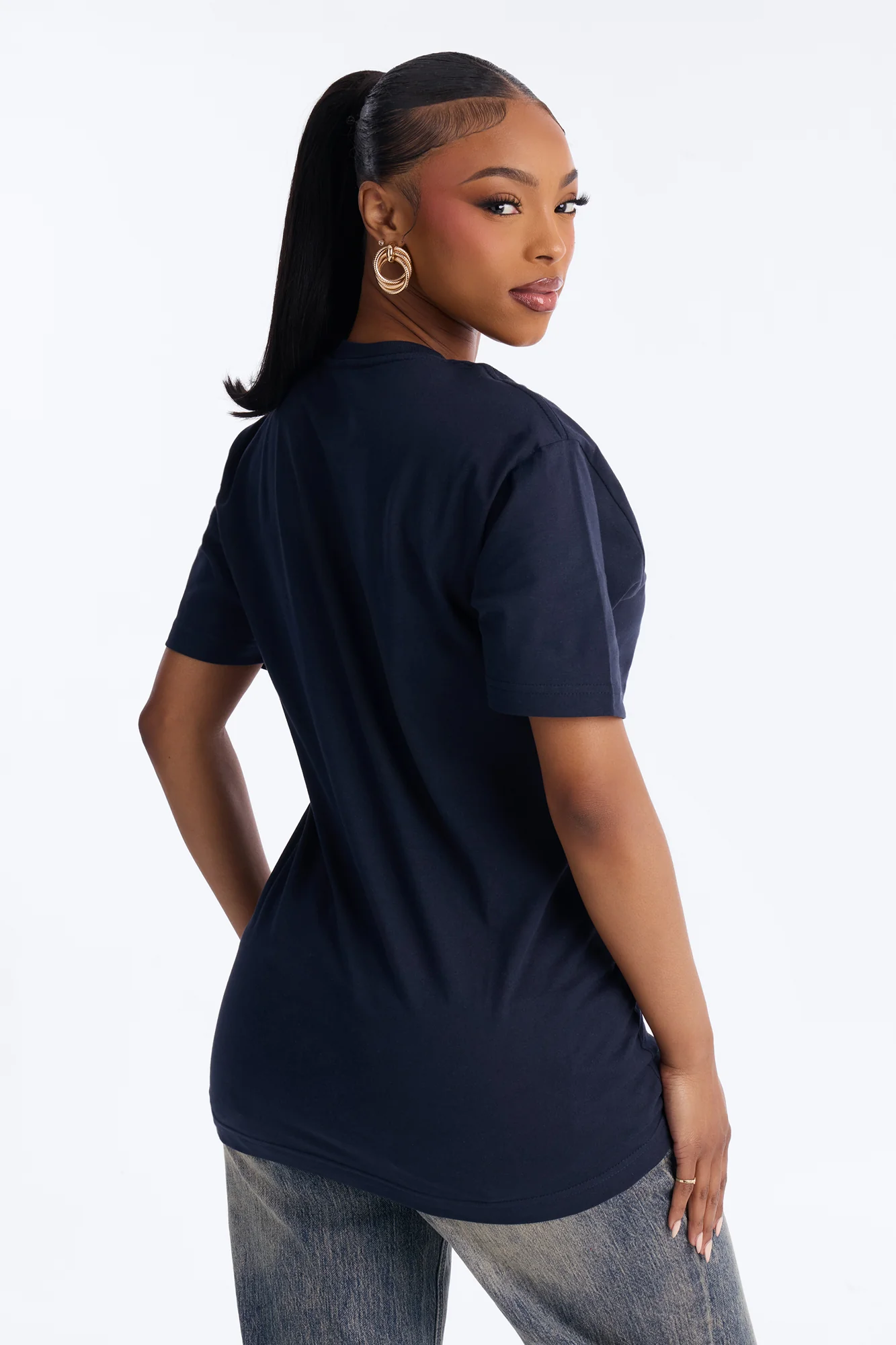 Random Tuesday Oversized T Shirt - Navy - Image 3