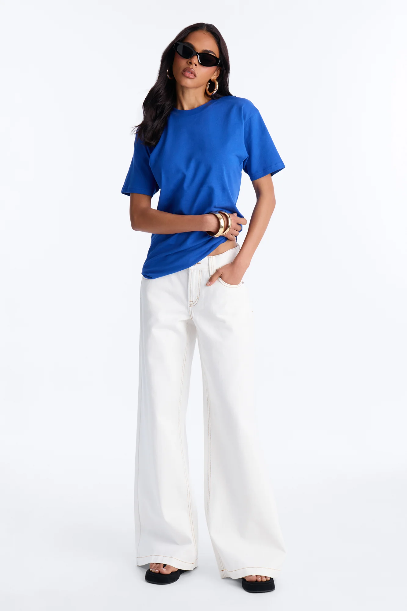 Random Tuesday Oversized T Shirt - Royal - Image 2
