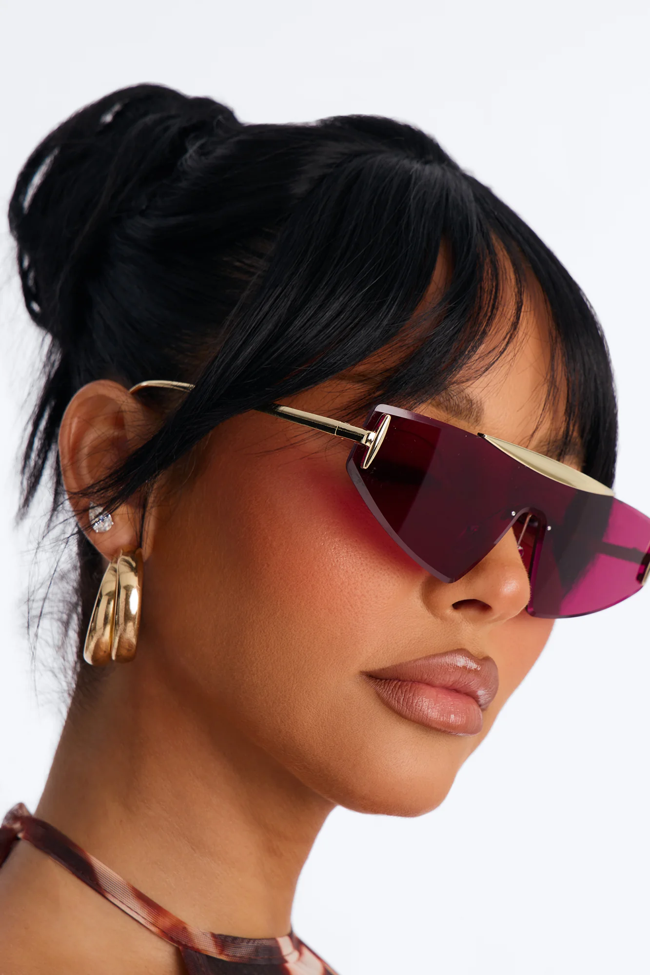 Raven Sunglasses - Gold/Pink