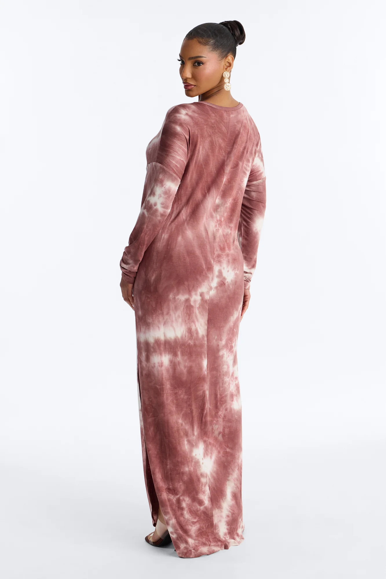 Rayne Tie Dye Maxi Dress - Mauve/combo - Image 4