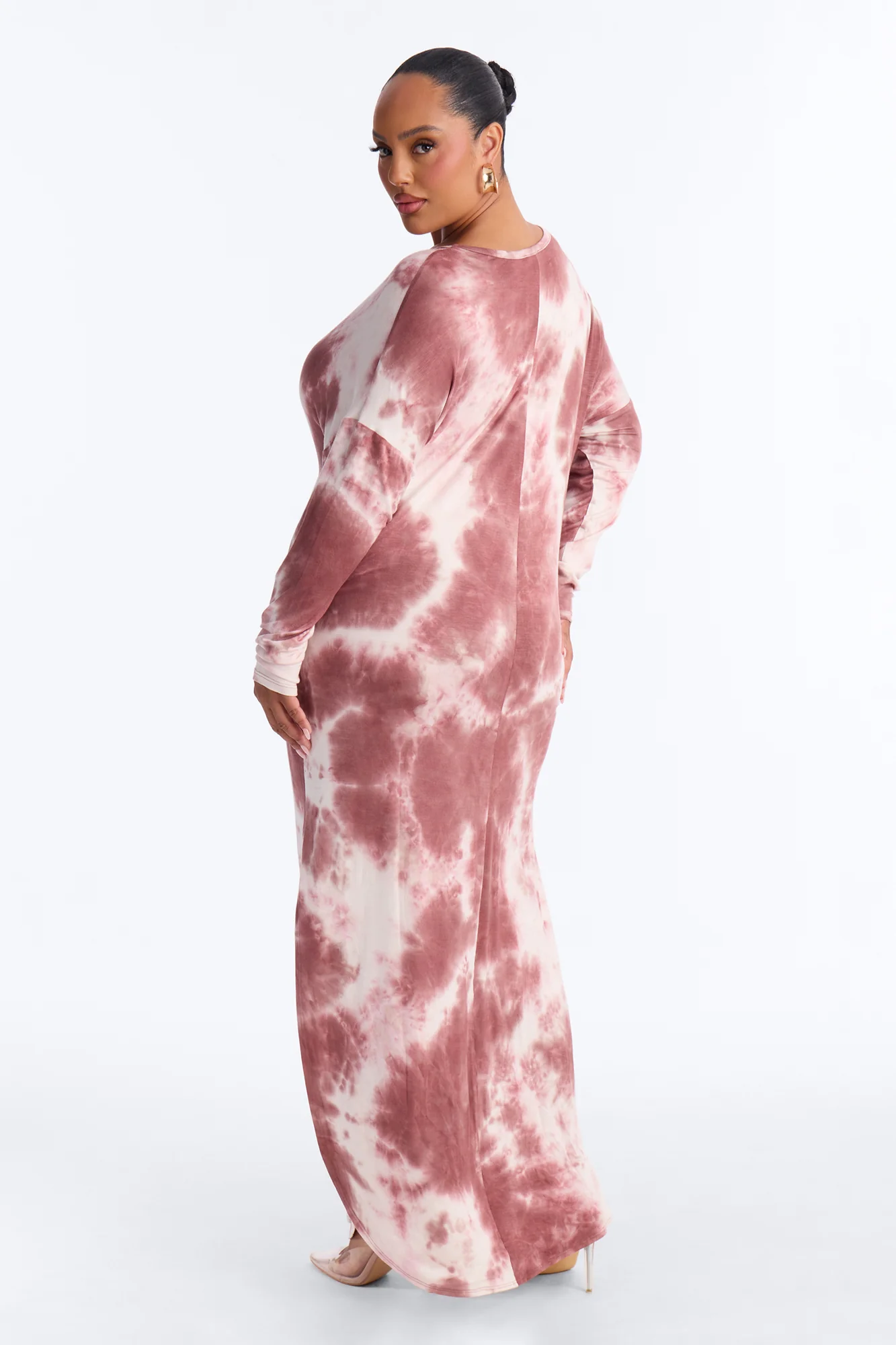 Rayne Tie Dye Maxi Dress - Mauve/combo - Image 9