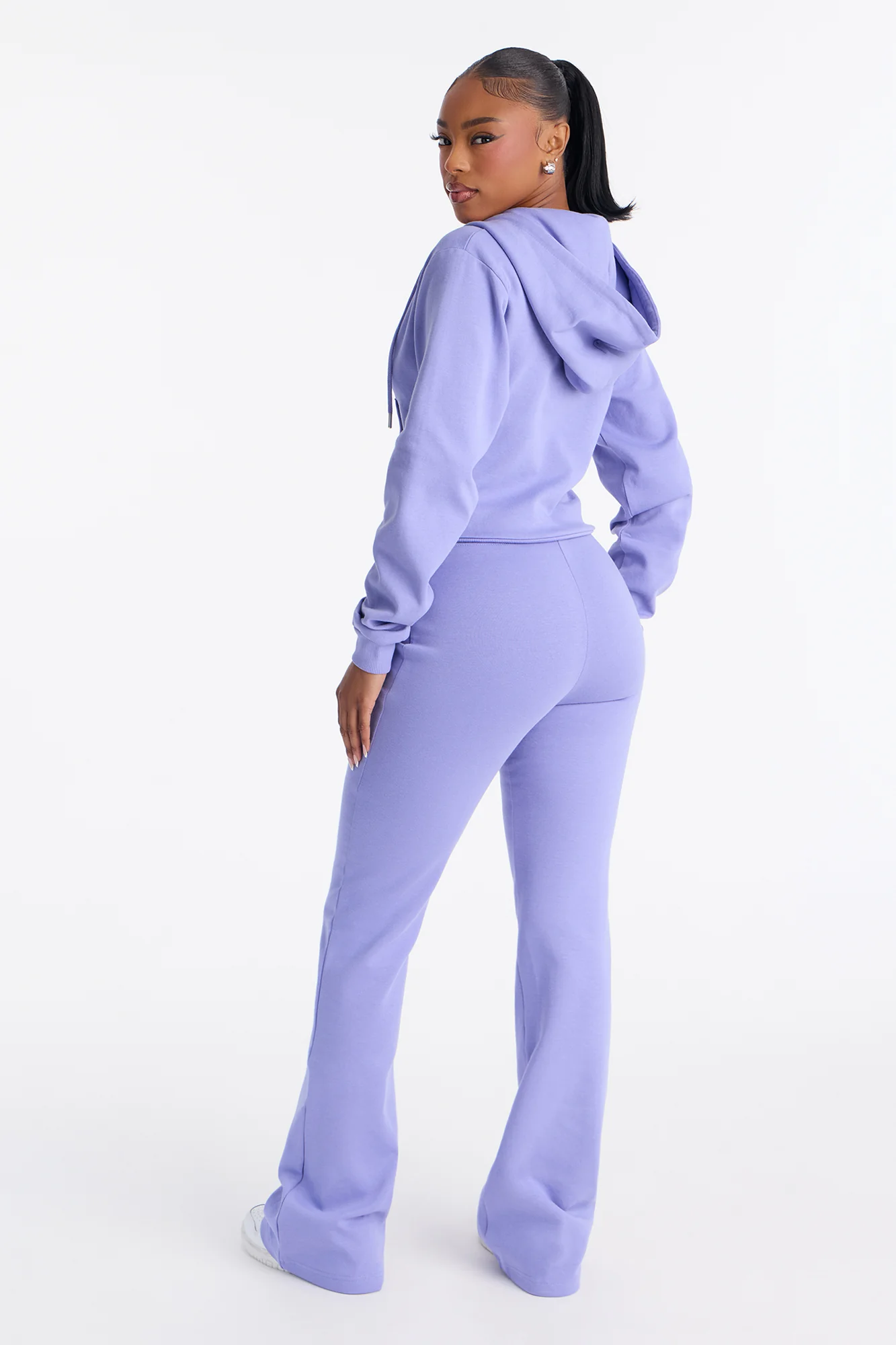 Ready To Go Zip Up Pant Set - Periwinkle - Image 4