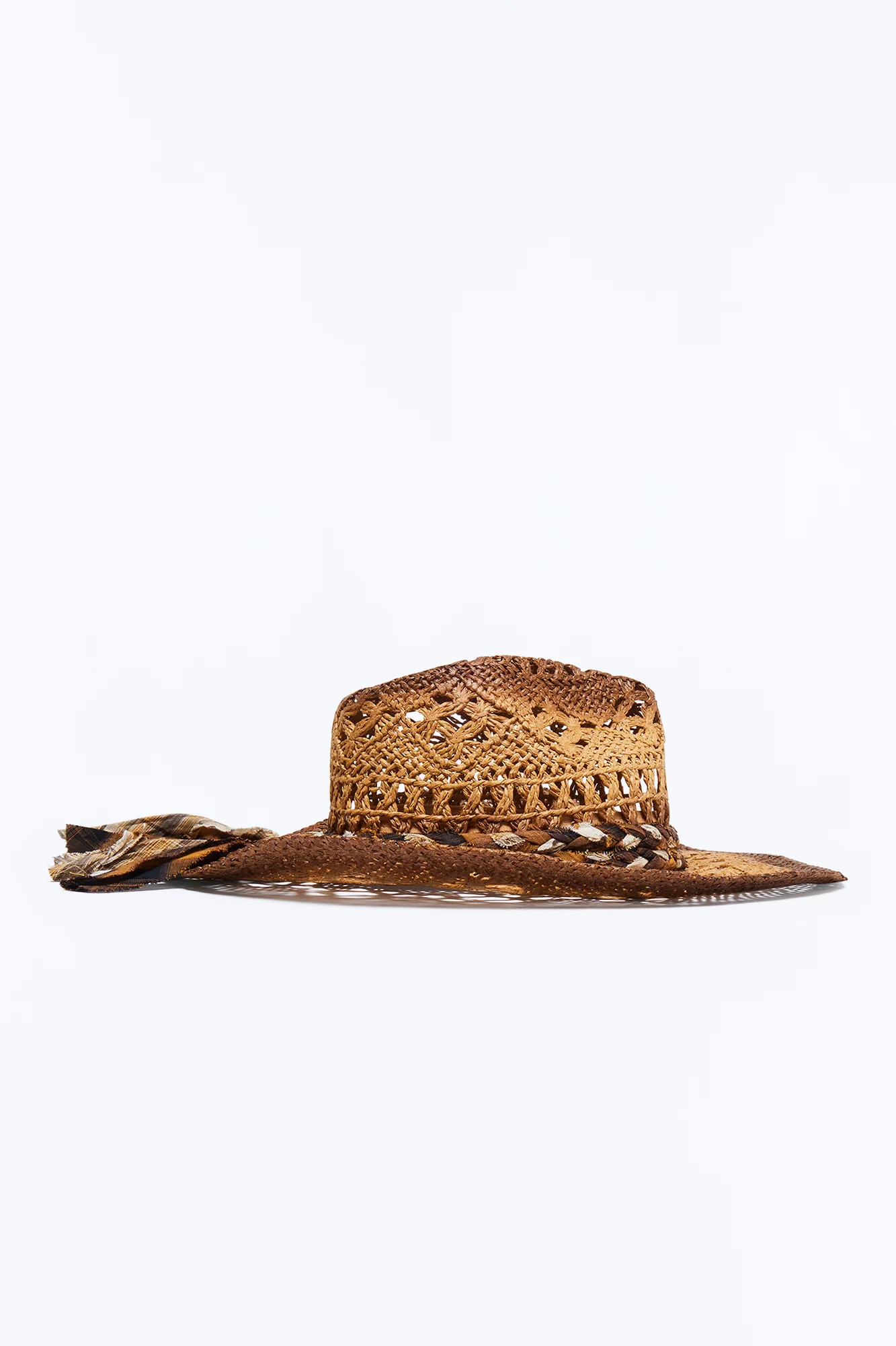 Ready To Ride Straw Braided Cowboy Hat - Khaki - Image 4