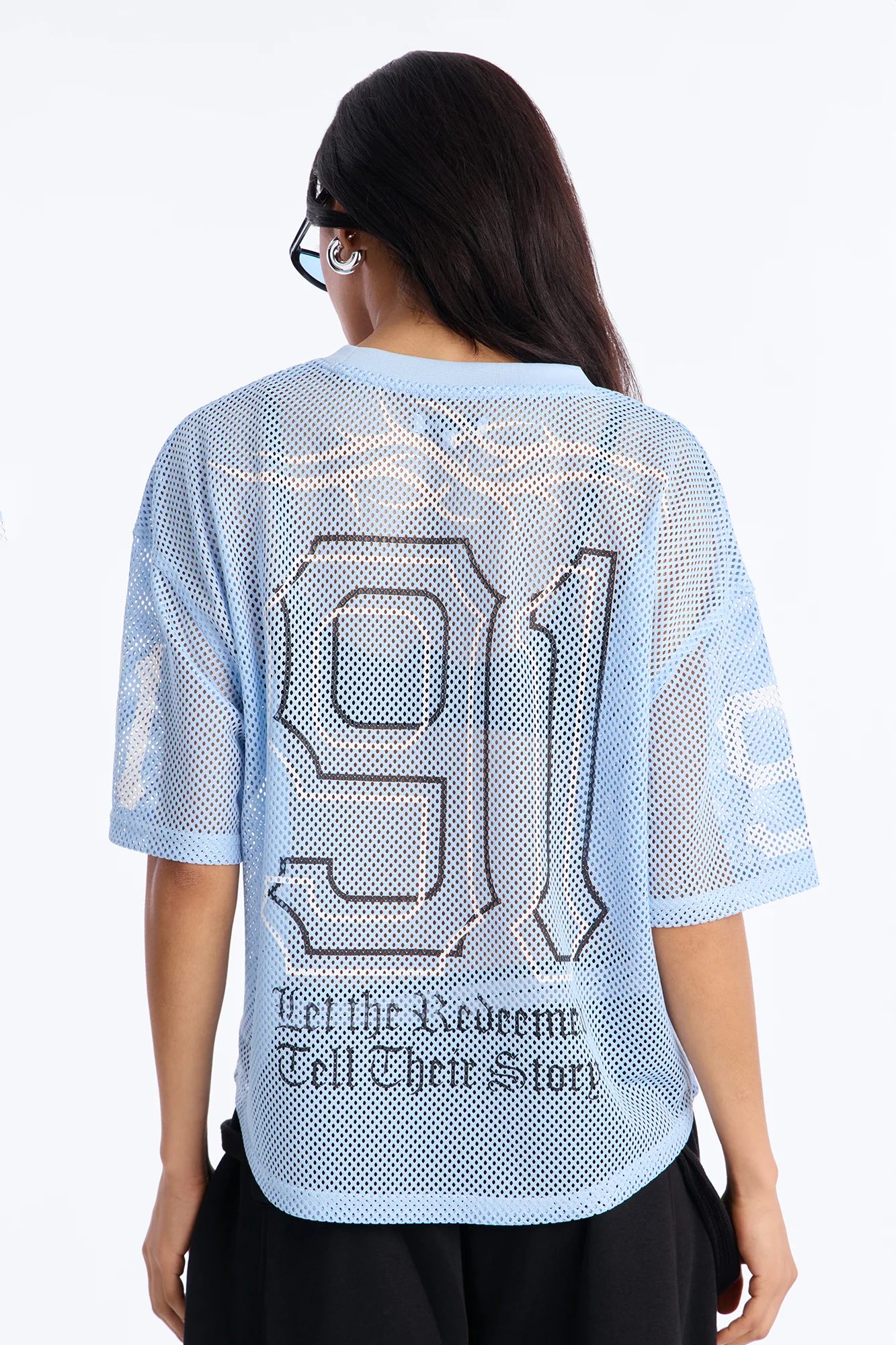 Redemption 91 Open Mesh Jersey - Light Blue - Image 5
