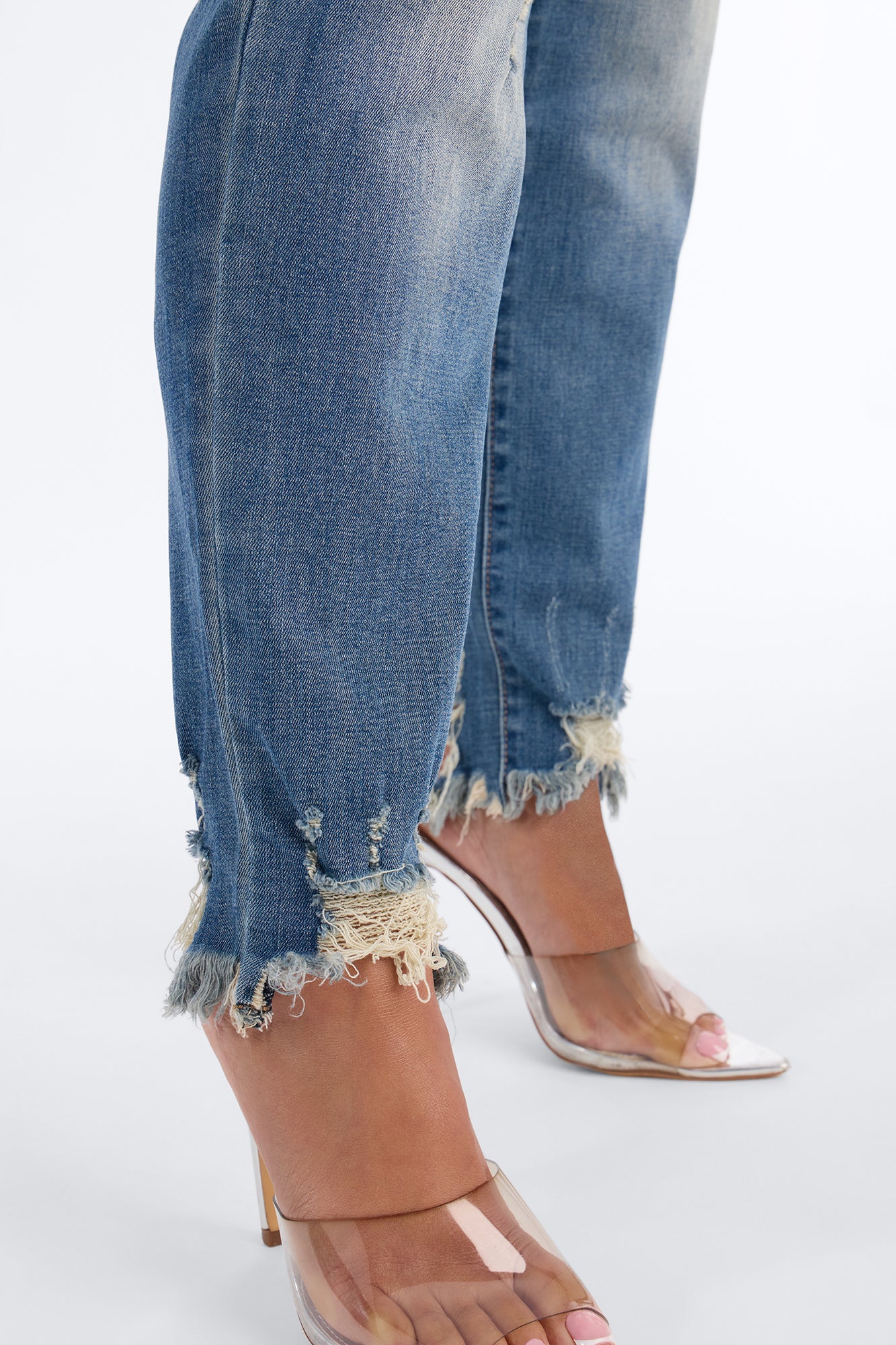Redondo Ripped Stretch Skinny Jeans - Dark Wash - Image 3
