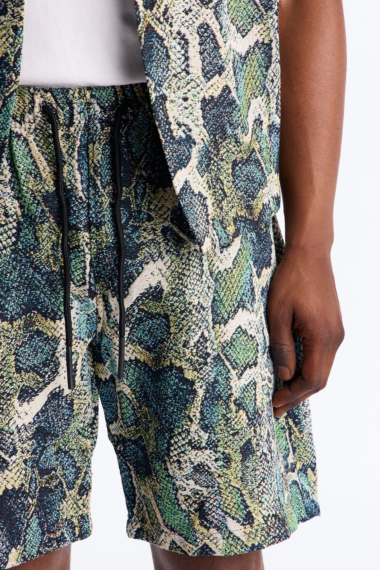 Relaxed Anaconda Club Short - Green/combo - Image 3