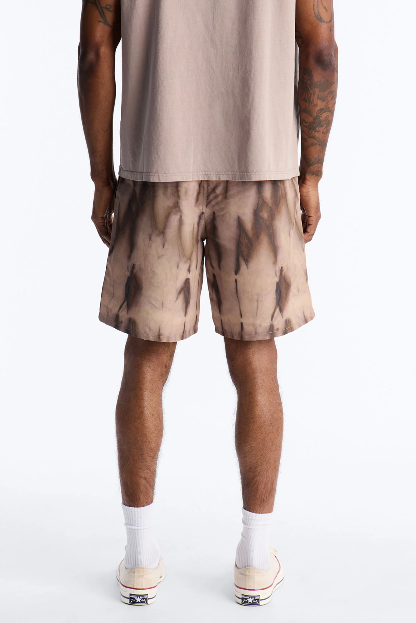 Relaxed Artificial View Short - Brown - Image 5