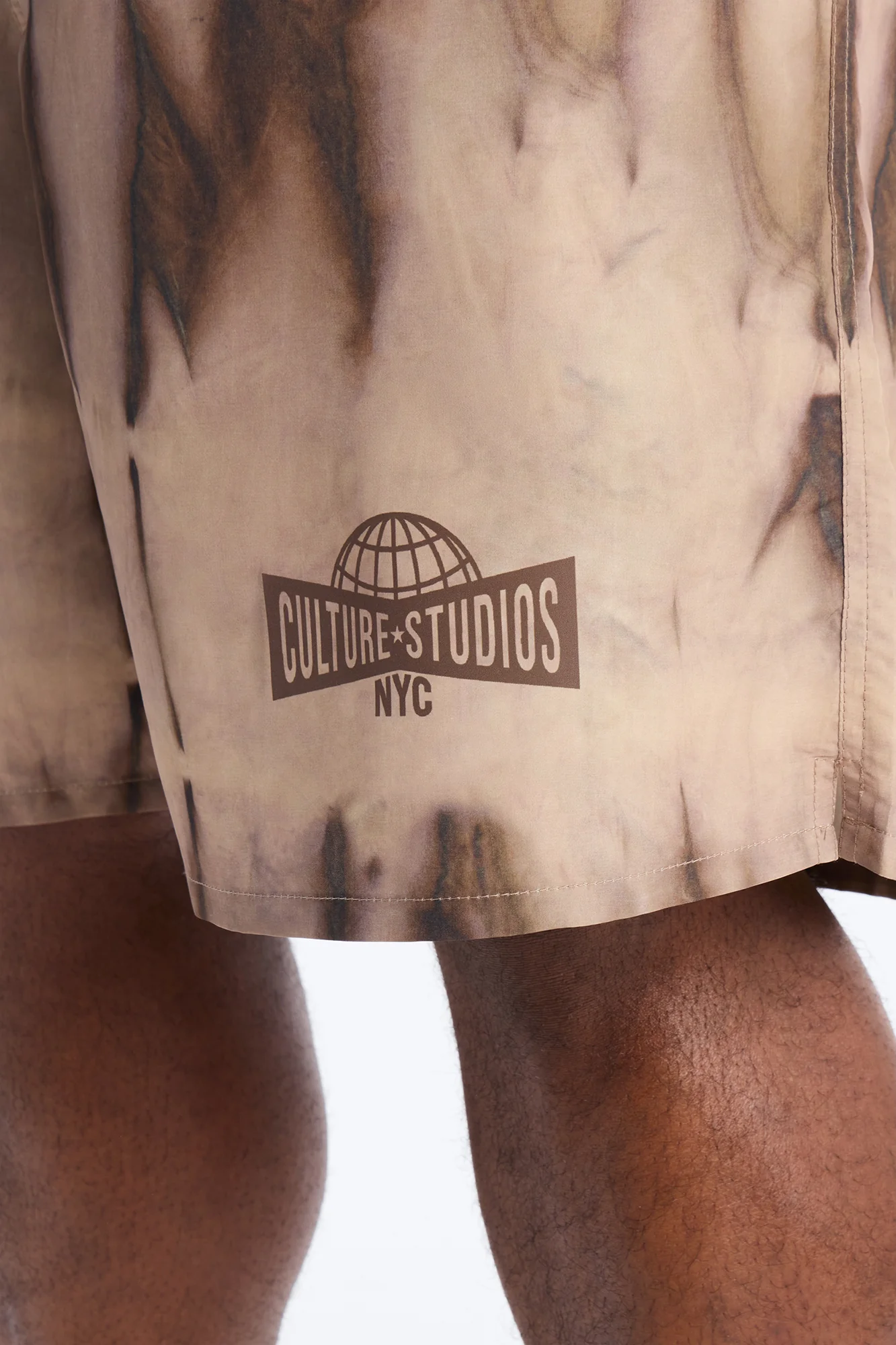 Relaxed Artificial View Short - Brown - Image 9