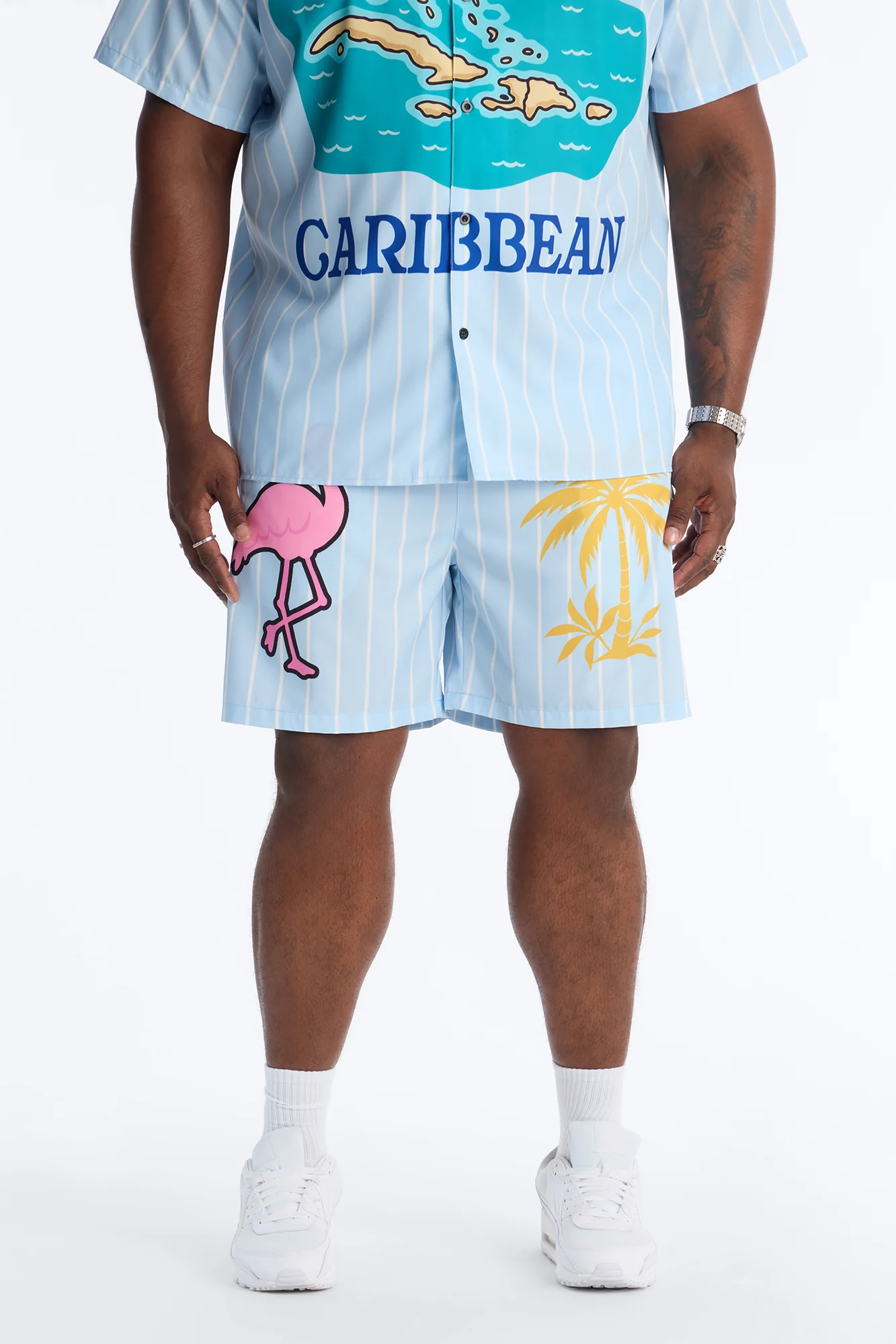 Relaxed Caribbean Vacay Short - Blue
