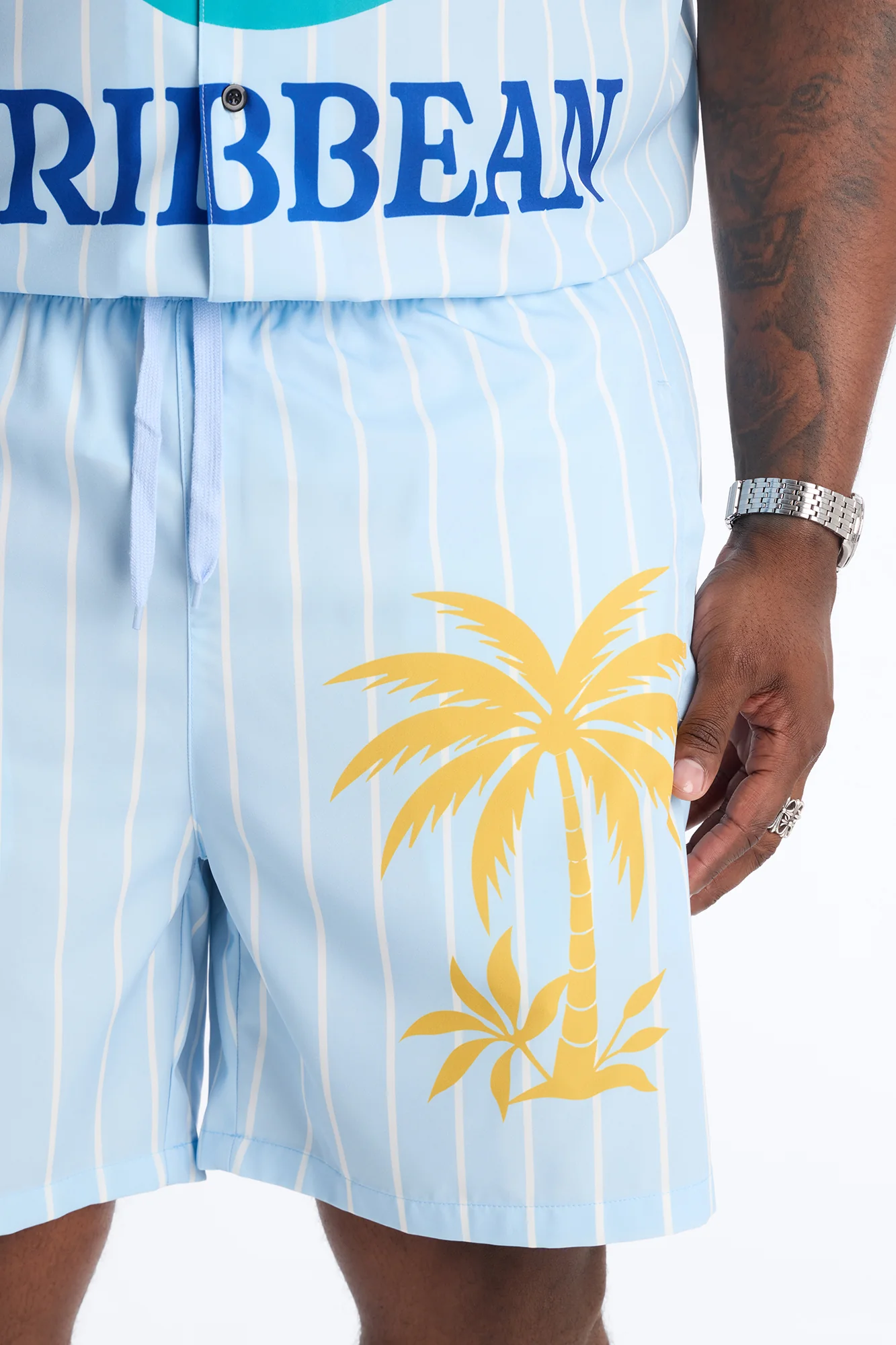 Relaxed Caribbean Vacay Short - Blue - Image 3